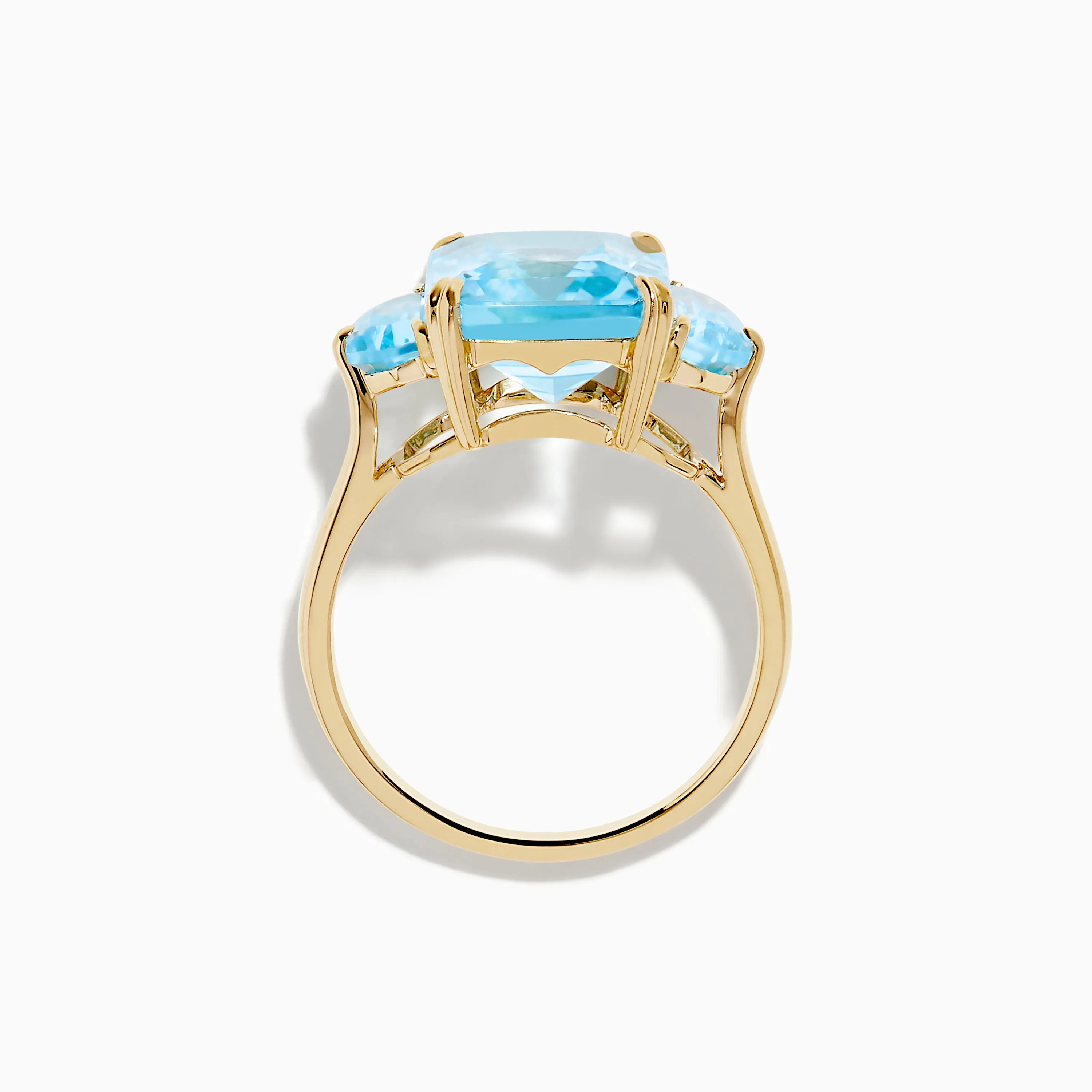 Ocean Bleu 14K Yellow Gold Sky Blue Topaz 3-Stone Ring sold by Effy product image thumbnail 3