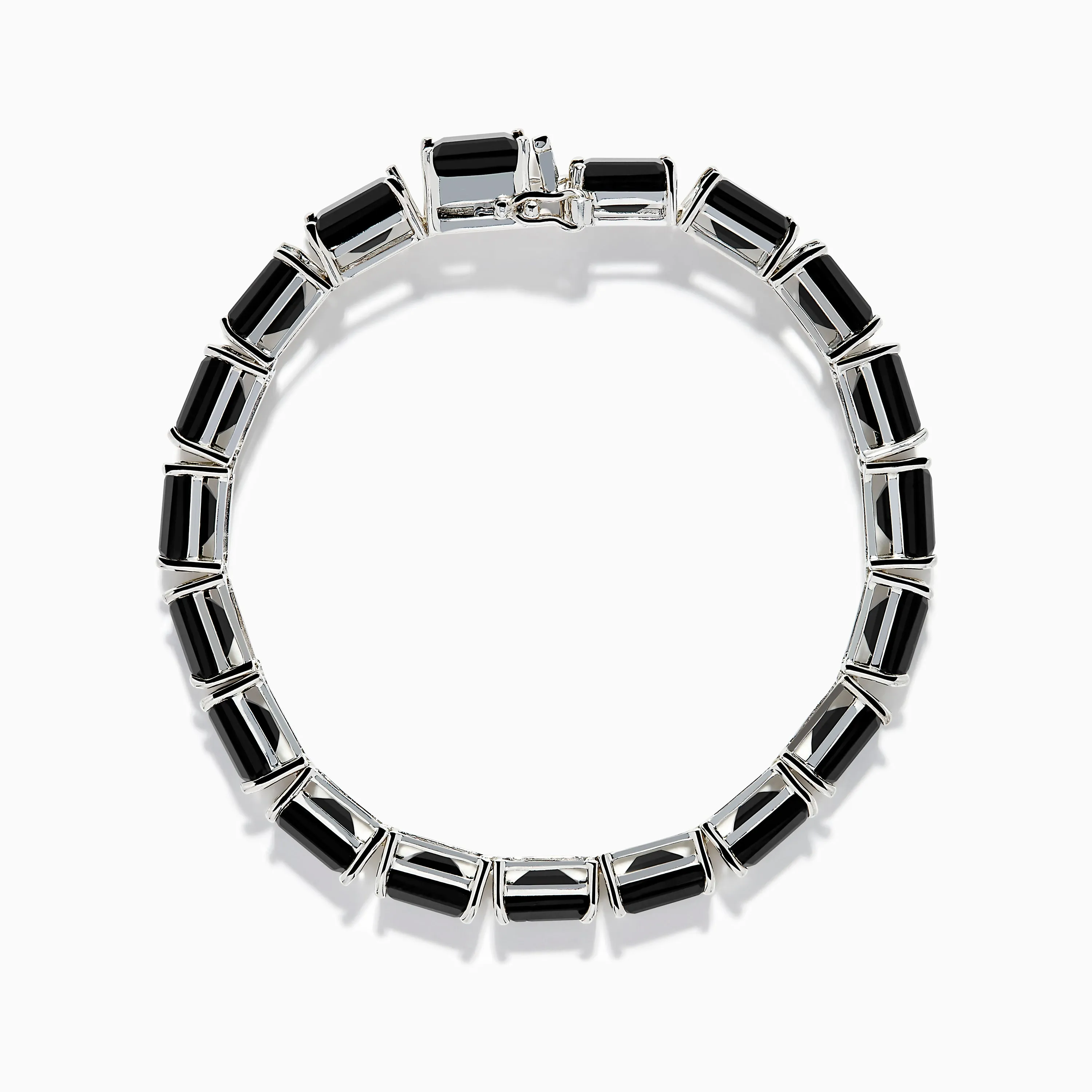 925 Sterling Silver Onyx Tennis Bracelet sold by Effy product image thumbnail 3