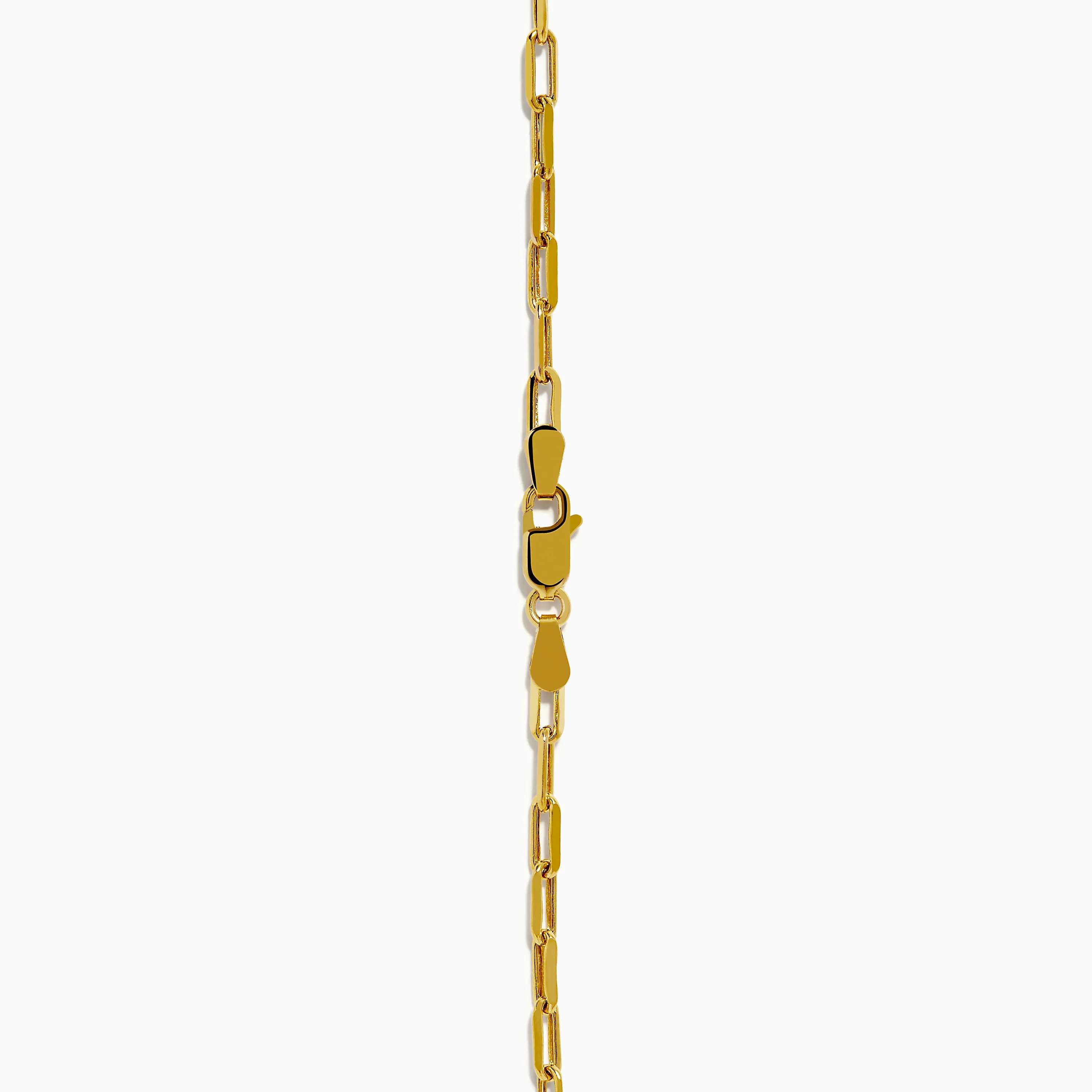 14K Yellow Gold Hollow 22" Paperclip Chain sold by Effy product image thumbnail 4