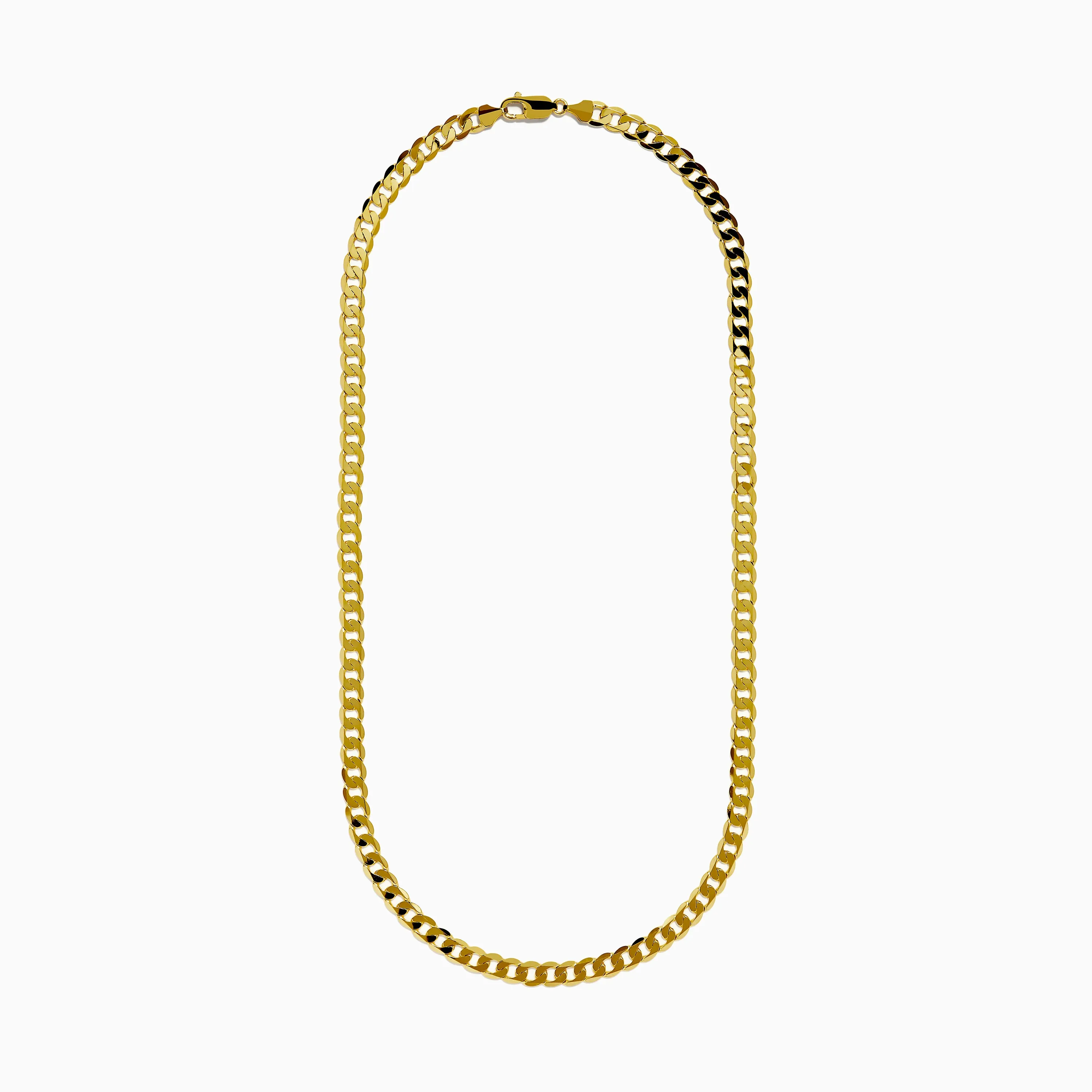 Men's 14K Yellow Gold Solid 24" Curb Links Chain Necklace sold by Effy product image thumbnail 3