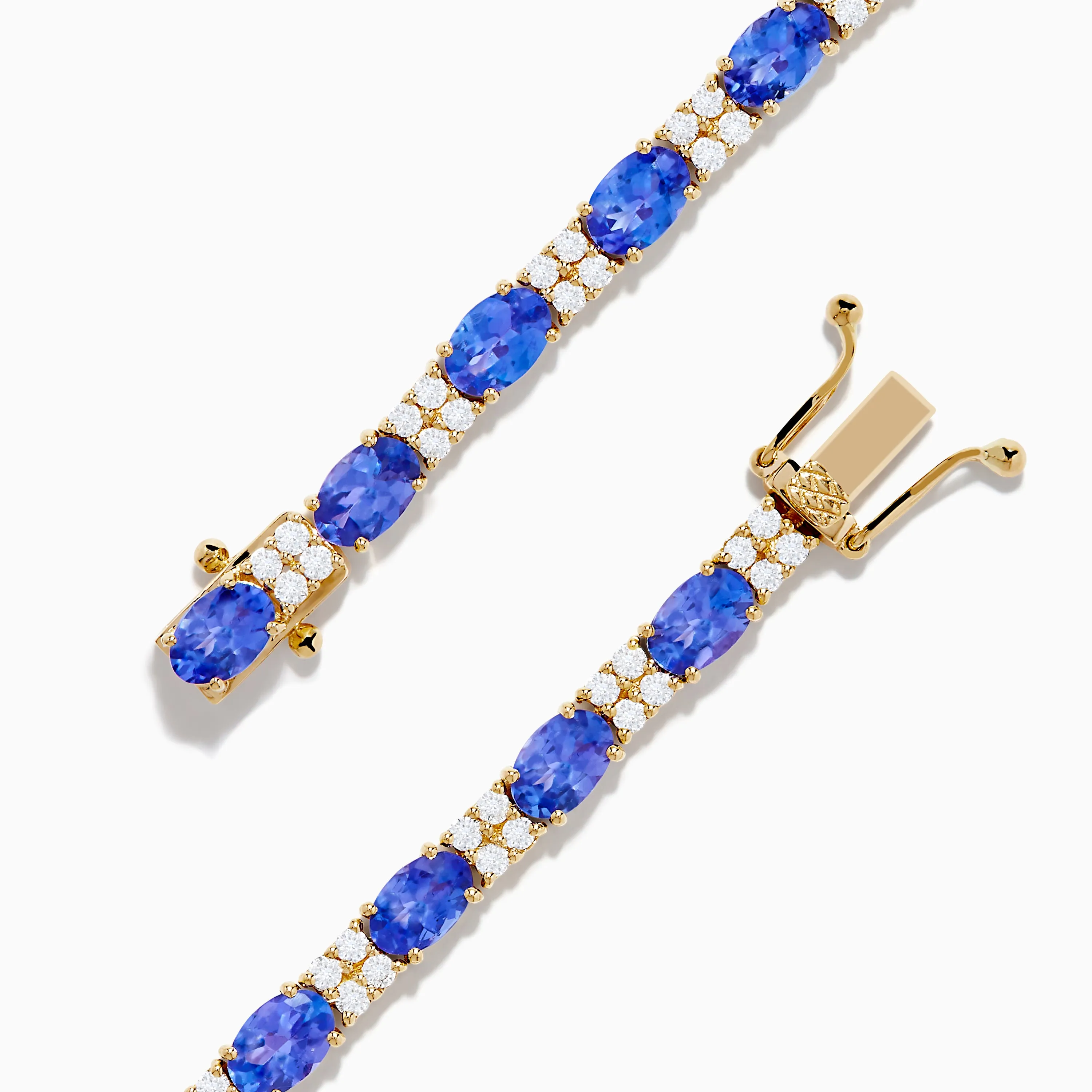 14K Yellow Gold Tanzanite and Diamond Tennis Bracelet sold by Effy product image thumbnail 4