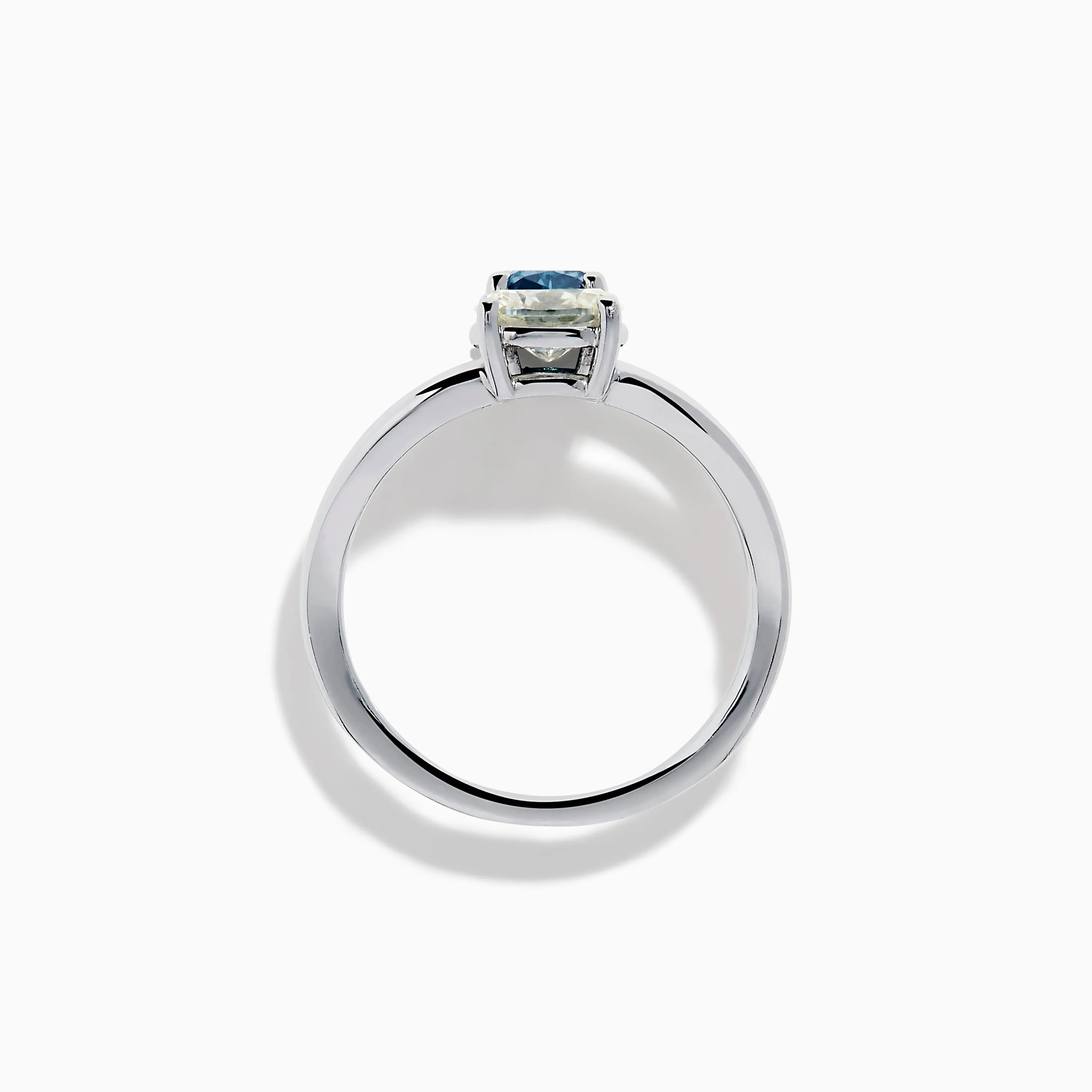 14K White Gold Blue and White Diamond Split Shank Ring sold by Effy product image thumbnail 3