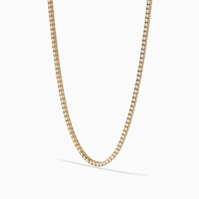 14K Yellow Gold Diamond Tennis Necklace, 4.50 TCW sold by Effy