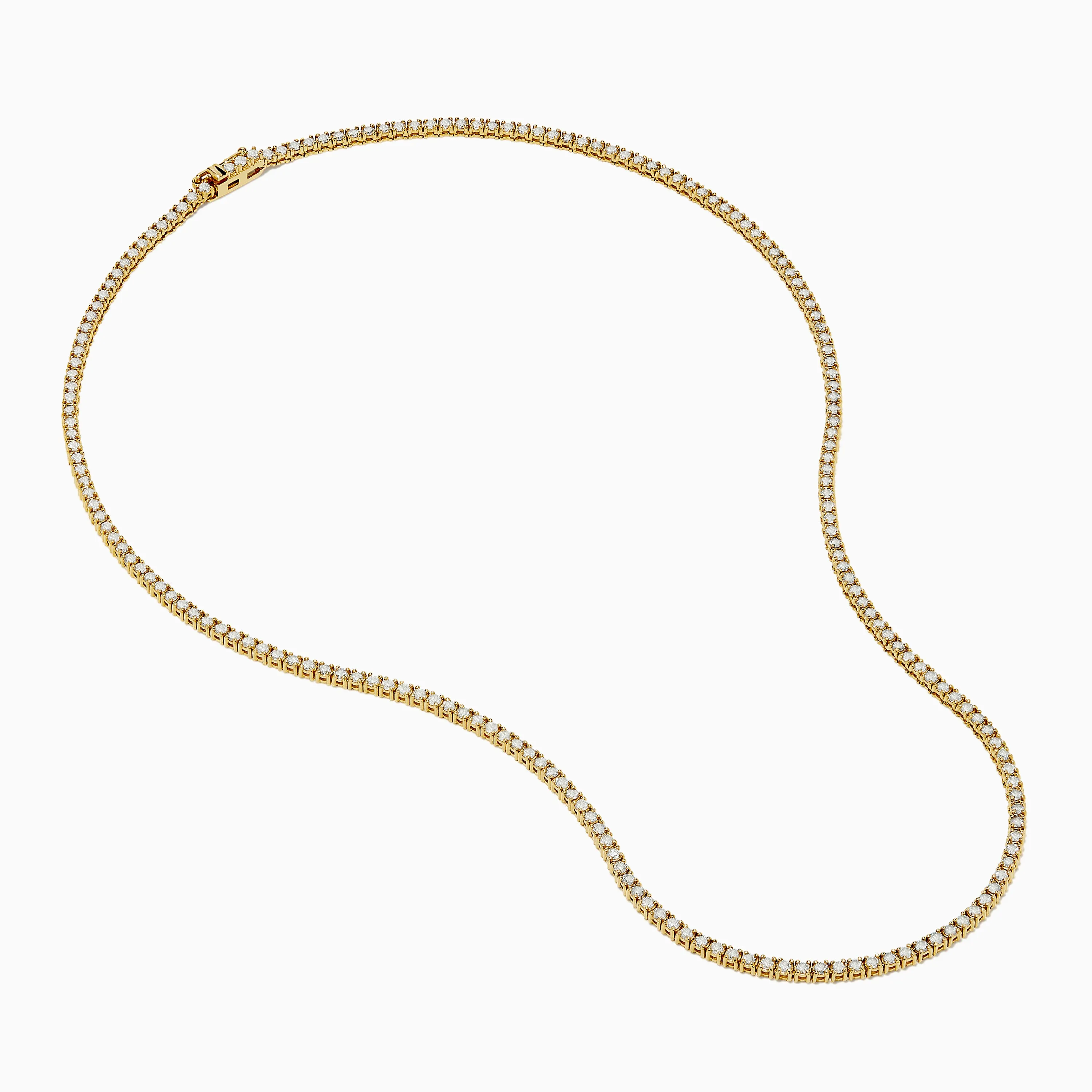 14K Yellow Gold Diamond Tennis Necklace, 4.50 TCW sold by Effy product image thumbnail 2