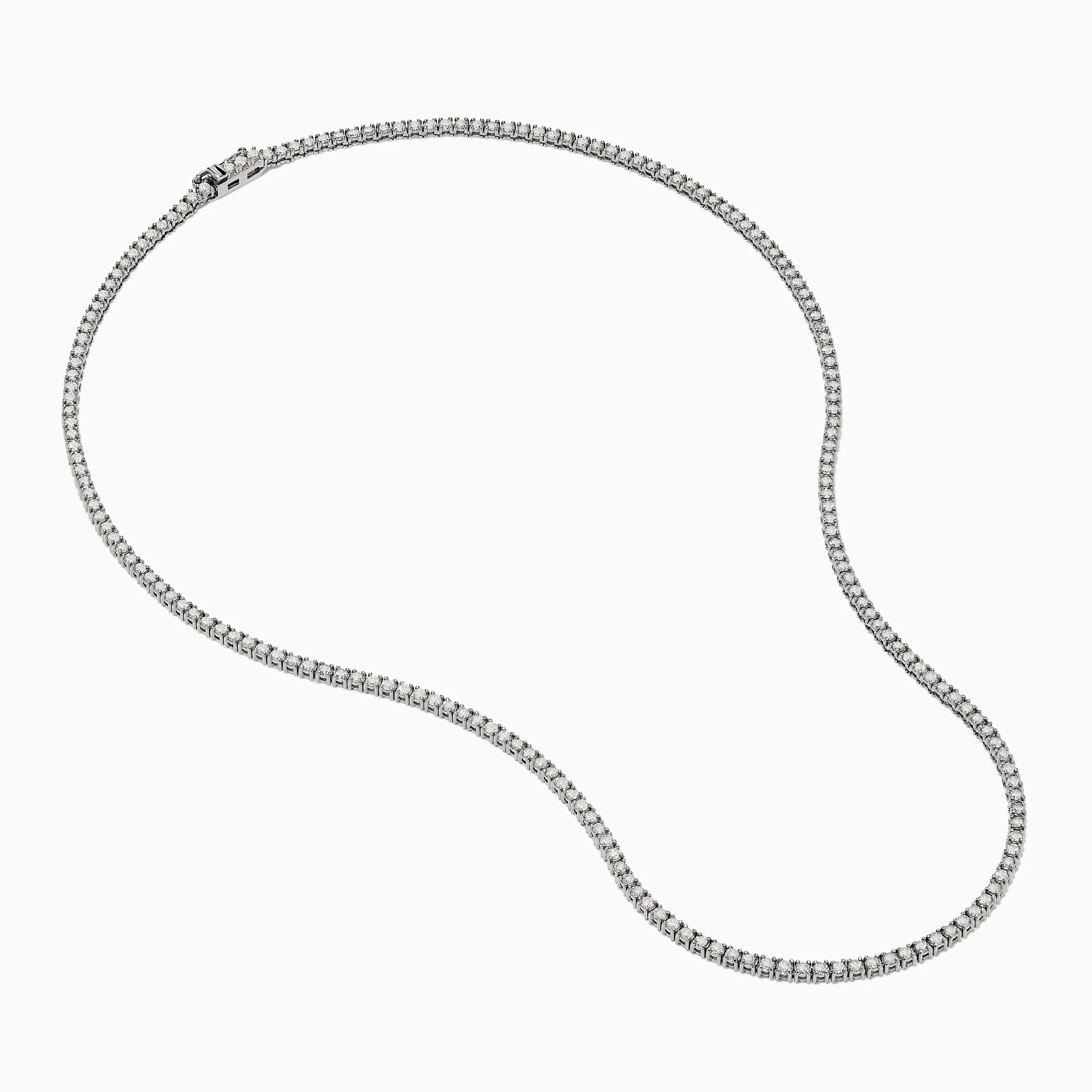 14K White Gold Diamond Tennis Necklace, 4.50 TCW sold by Effy product image thumbnail 2