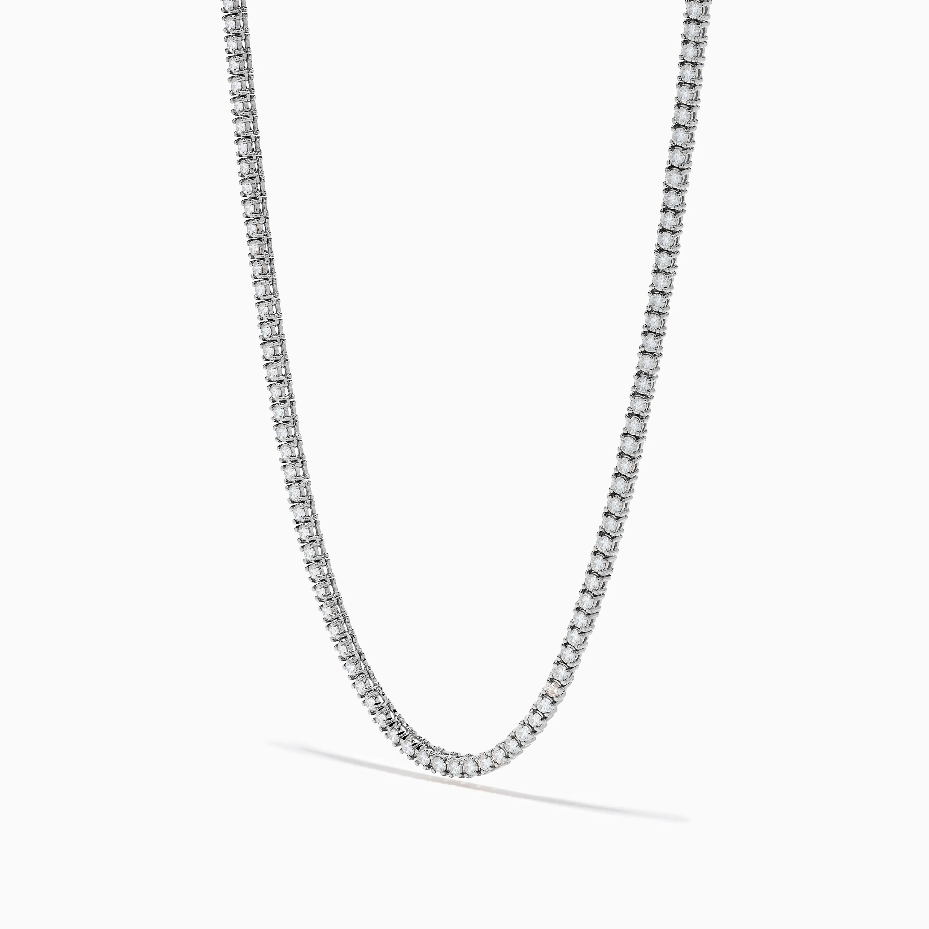 14K White Gold Diamond Tennis Necklace, 4.50 TCW sold by Effy