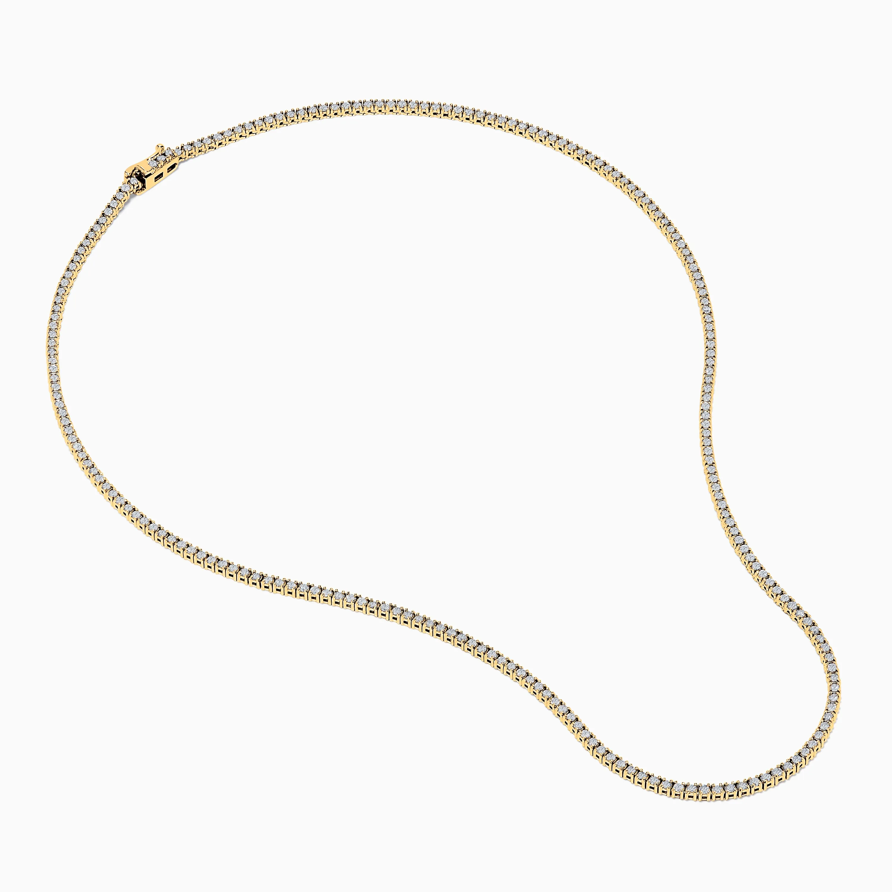 14K Yellow Gold Diamond Tennis Necklace, 3.50 TCW sold by Effy product image thumbnail 2
