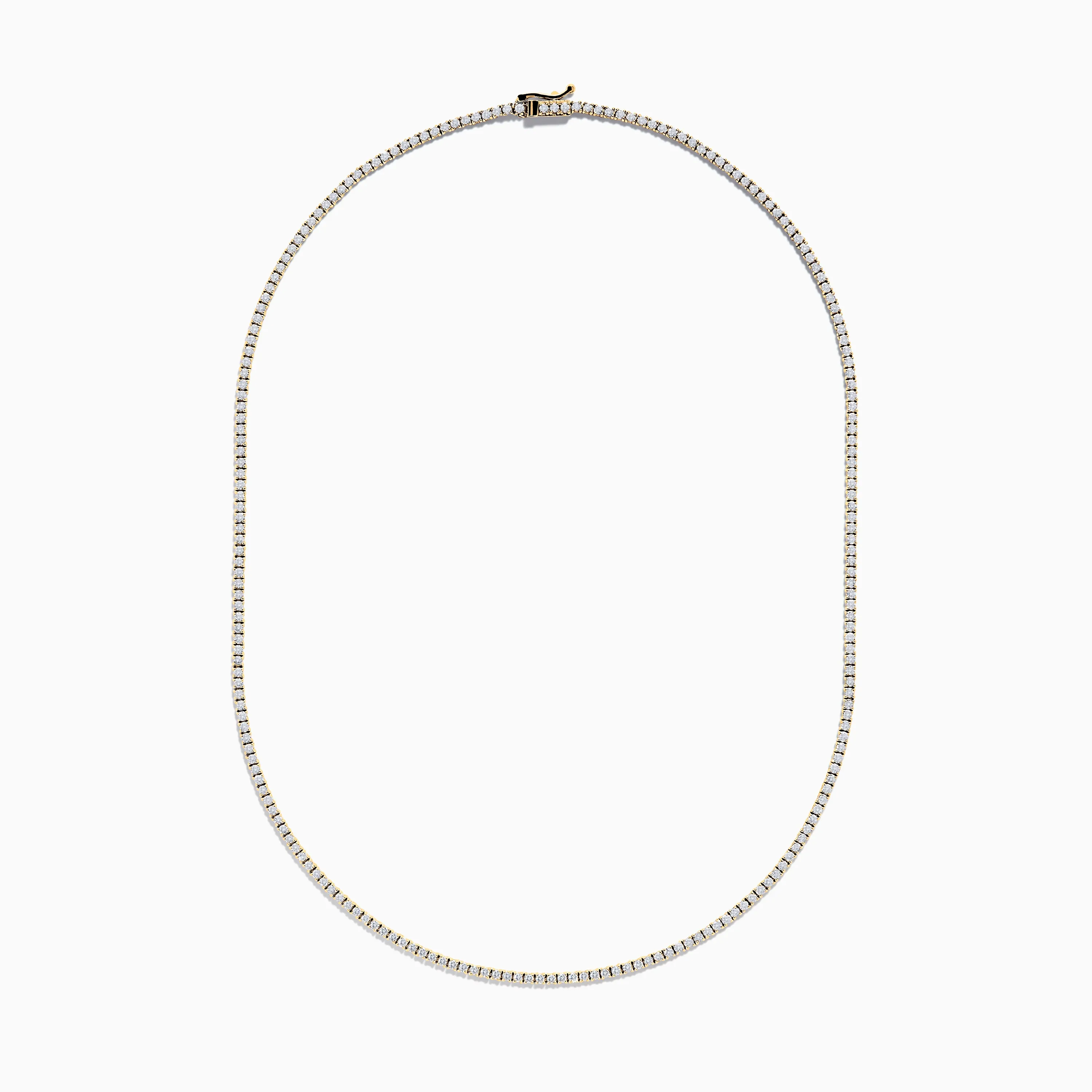 14K Yellow Gold Diamond Tennis Necklace, 3.50 TCW sold by Effy product image thumbnail 3