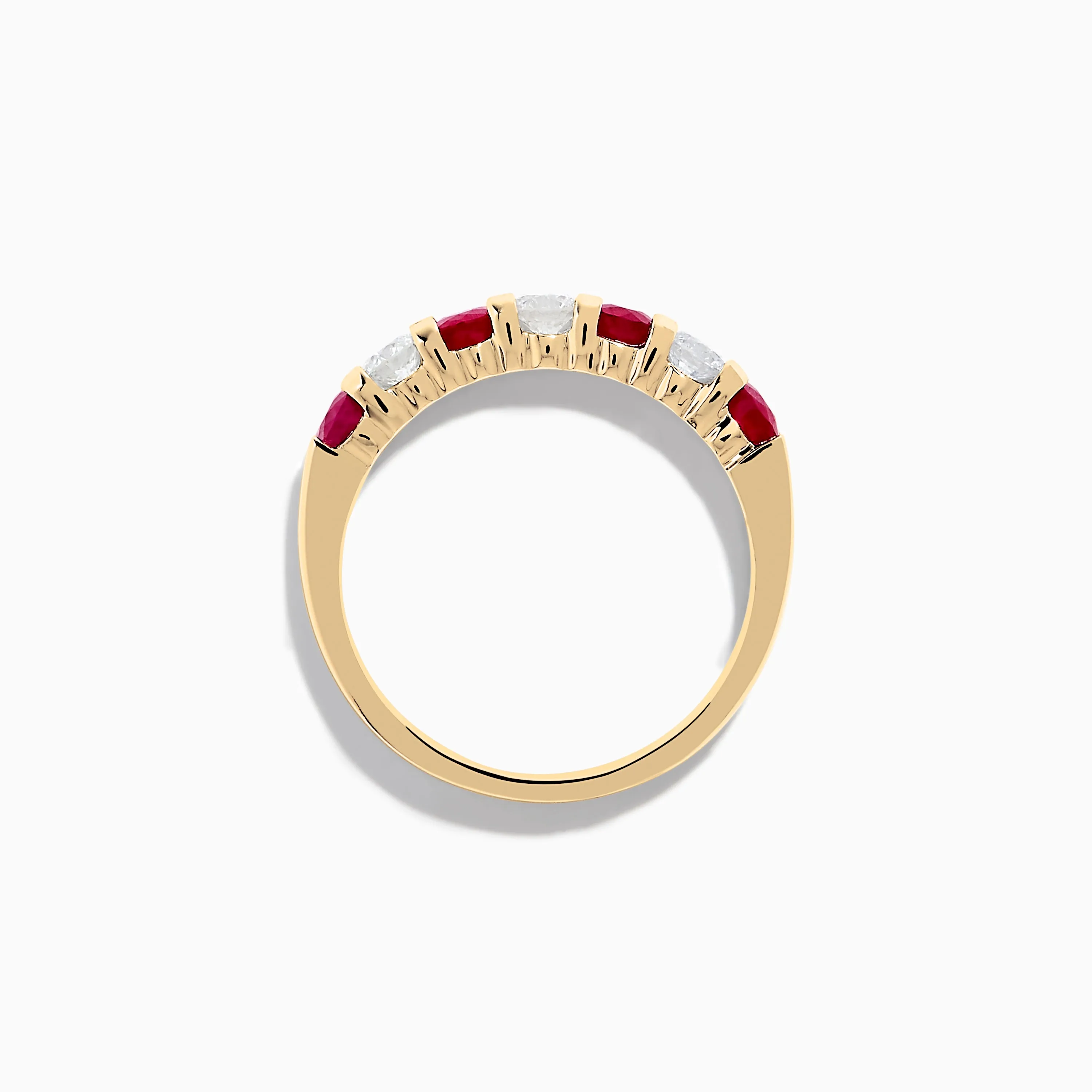 14K Yellow Gold 7-Stone Ruby & Diamond Band, 1.00 TCW sold by Effy product image thumbnail 3