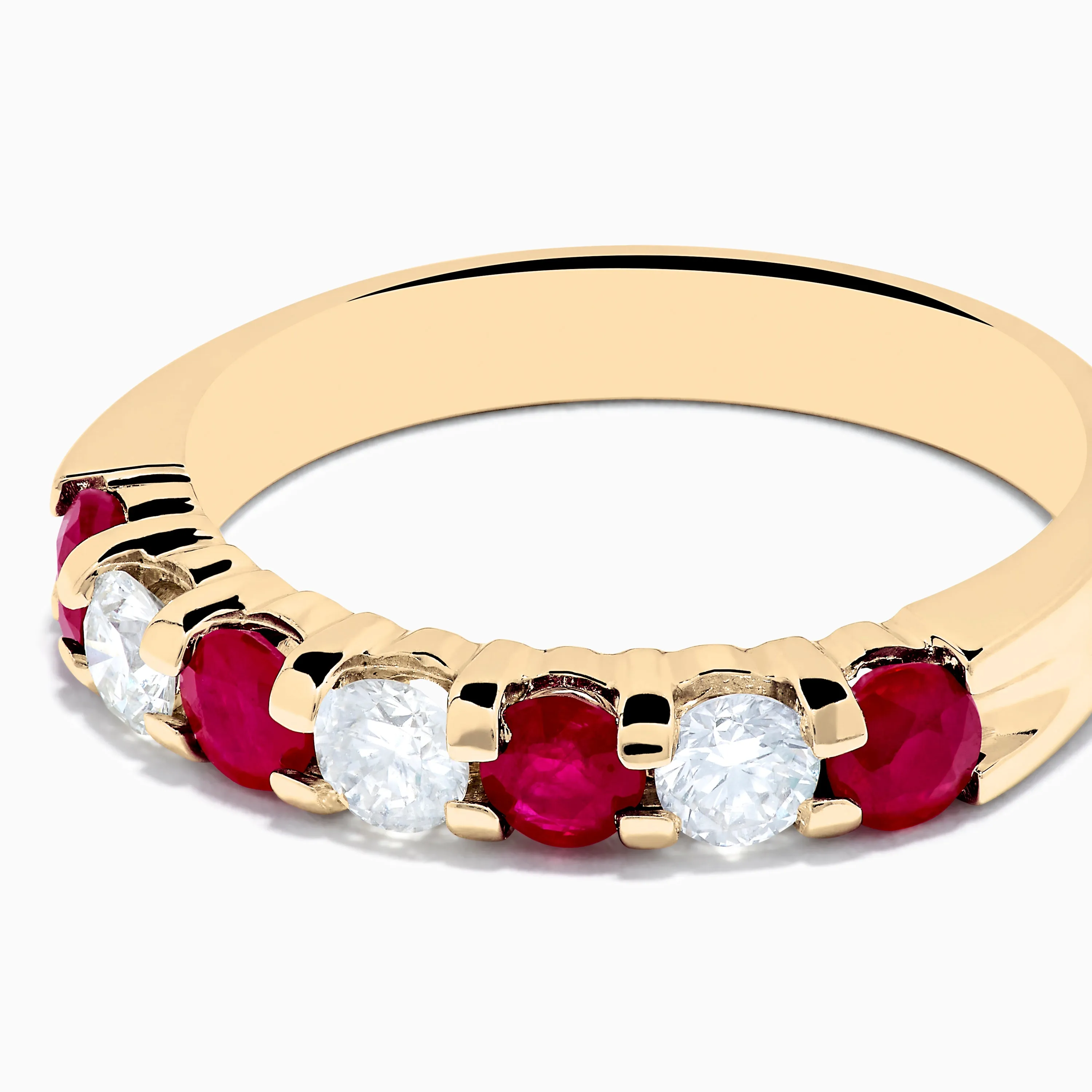 14K Yellow Gold 7-Stone Ruby & Diamond Band, 1.00 TCW sold by Effy product image thumbnail 2