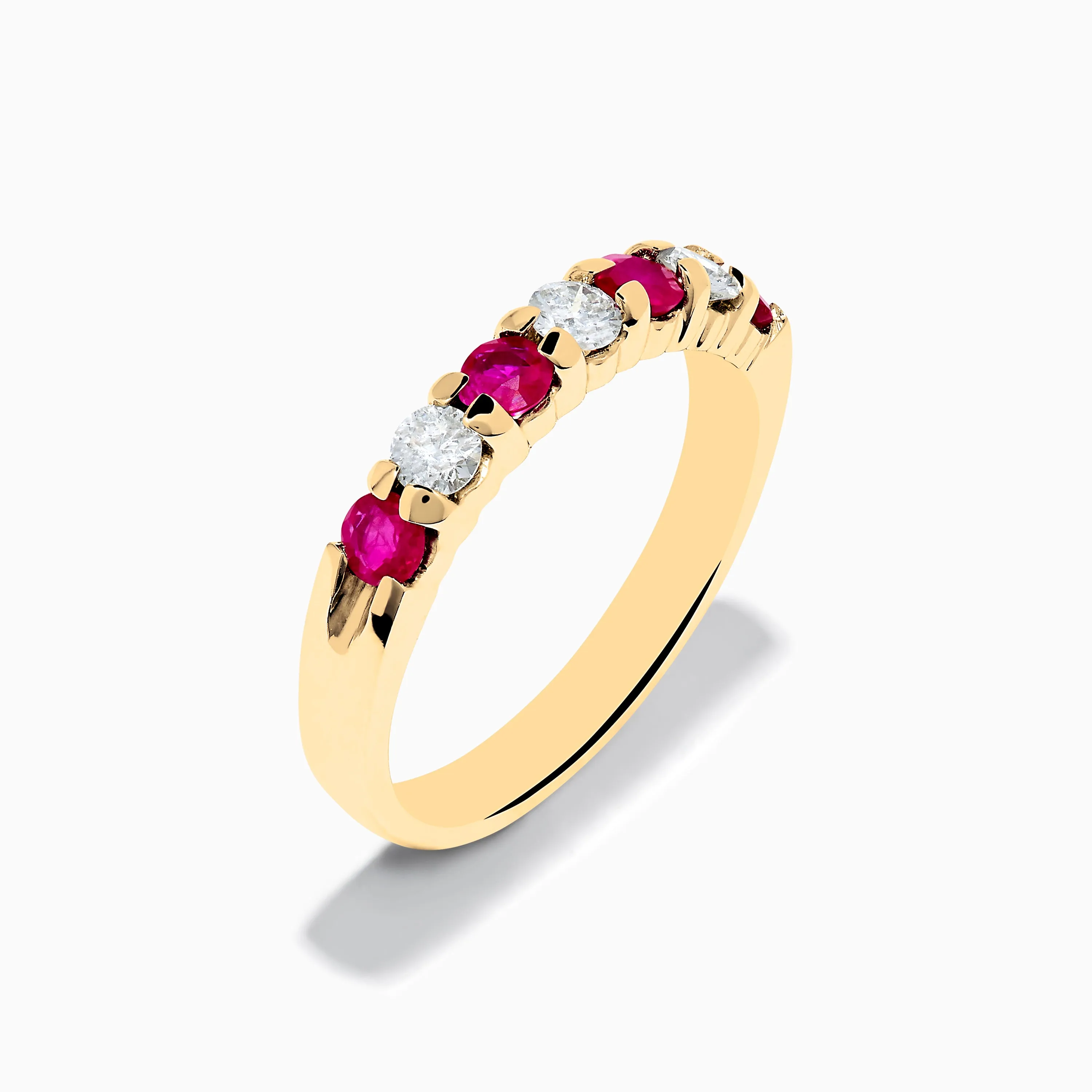 14K Yellow Gold 7-Stone Ruby & Diamond Band, 0.65 TCW sold by Effy product image thumbnail 4