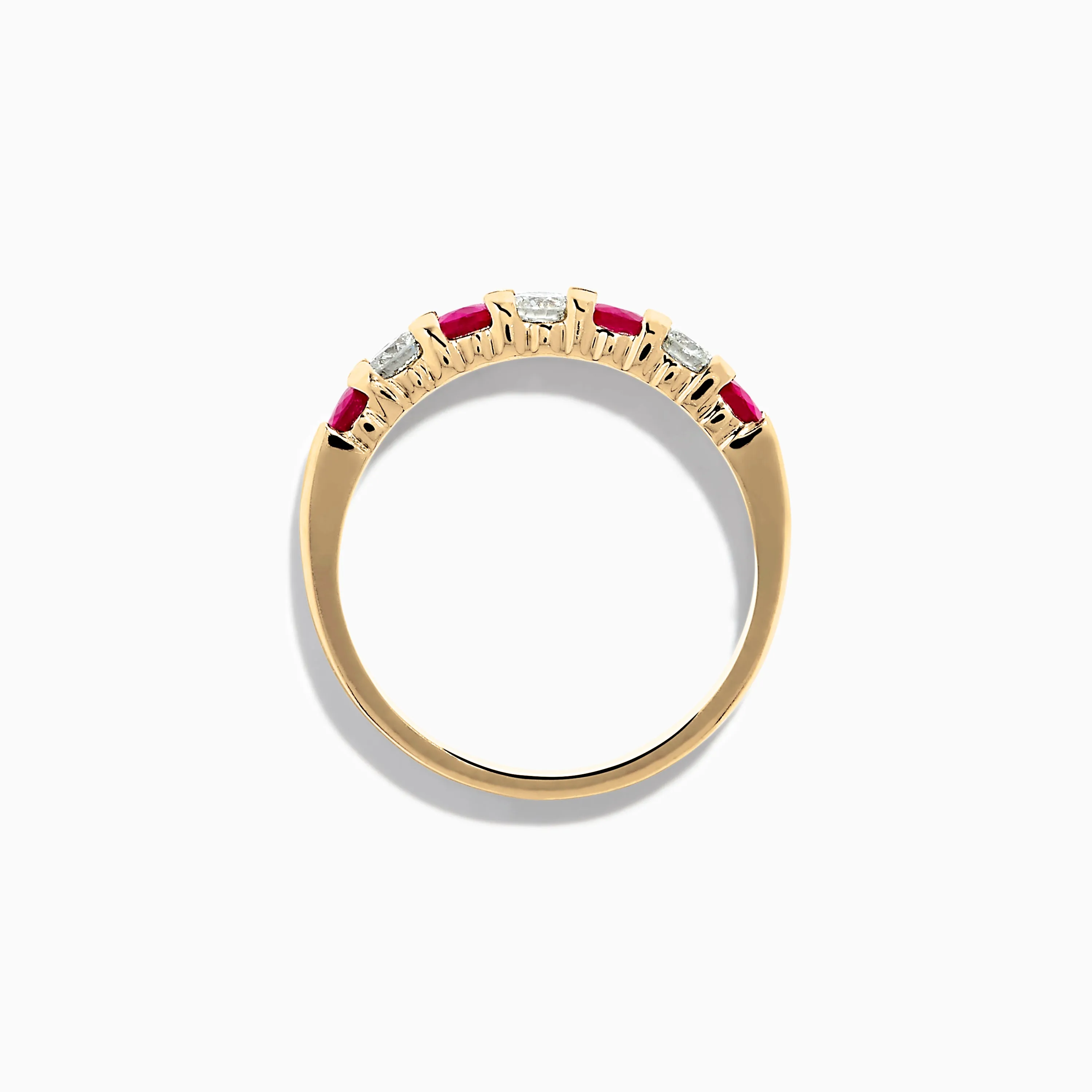 14K Yellow Gold 7-Stone Ruby & Diamond Band, 0.65 TCW sold by Effy product image thumbnail 3