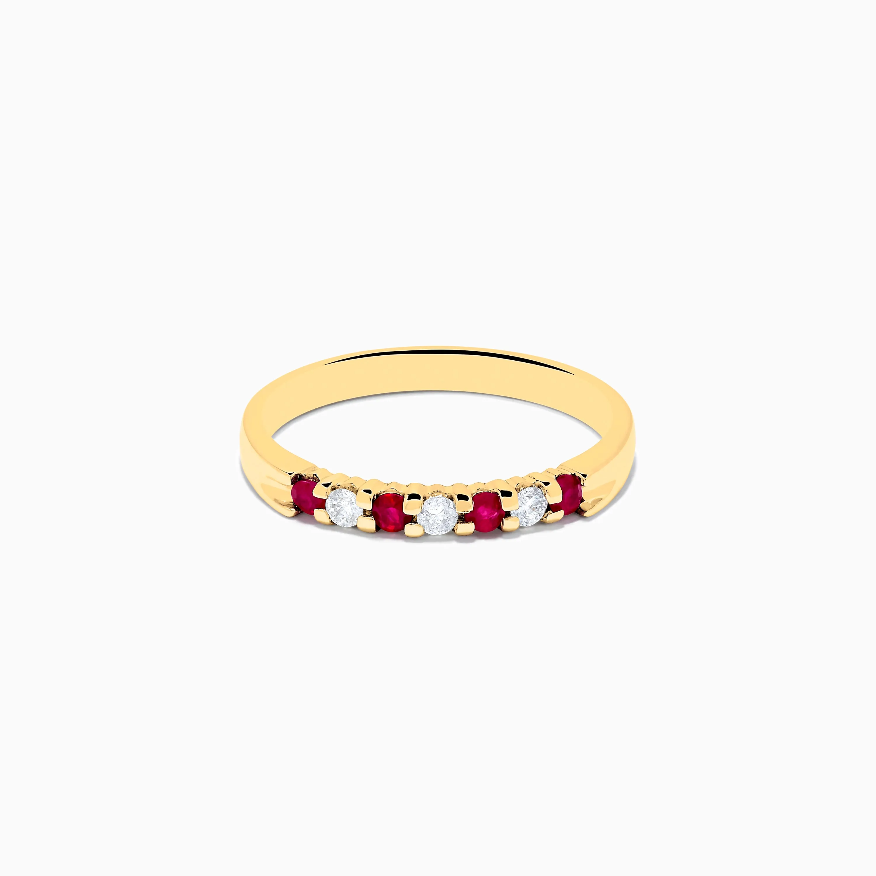 14K Yellow Gold 7-Stone Ruby & Diamond Band, 0.25 TCW sold by Effy