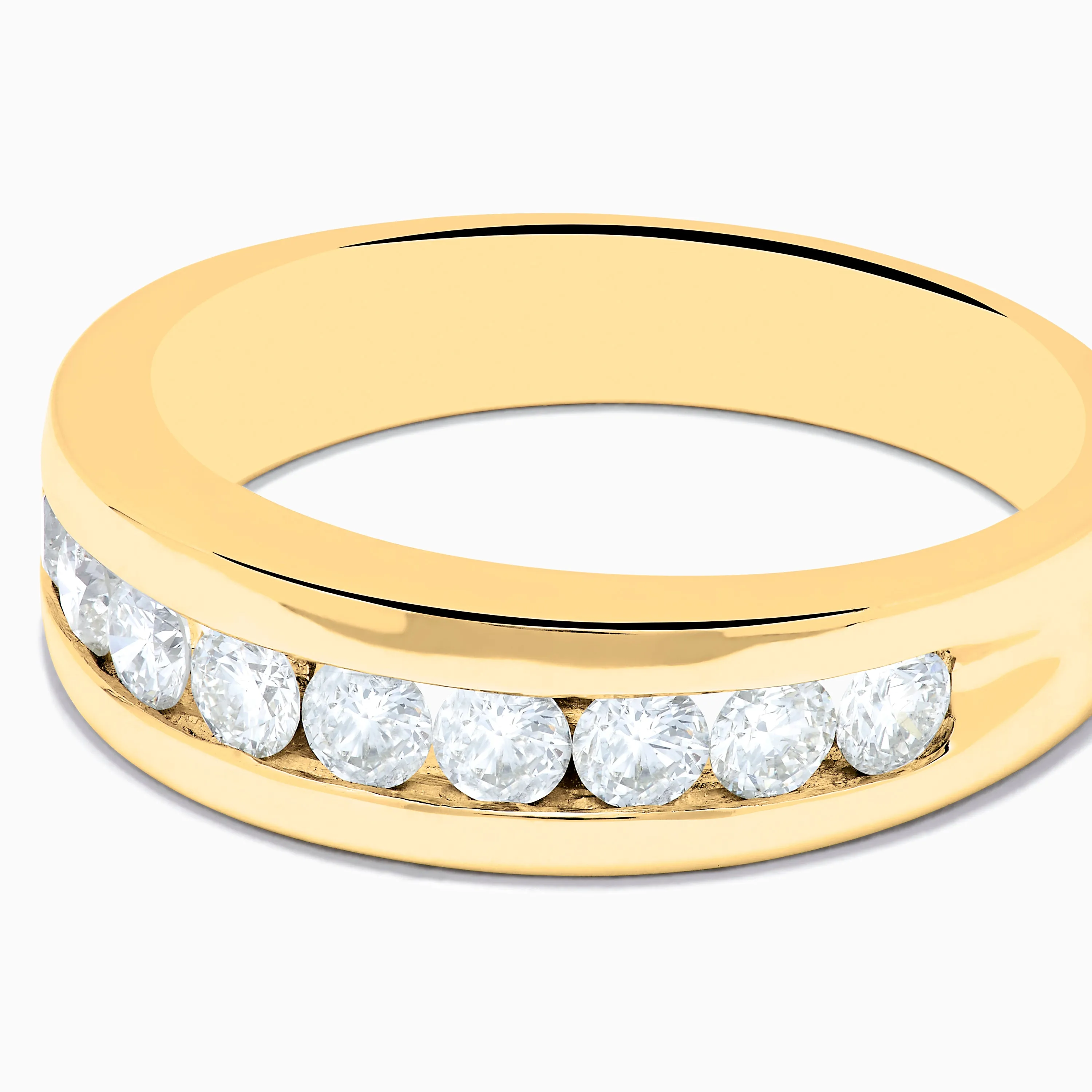 Men's 14K Yellow Gold 9-Stone Channel Set Diamond Band, 1.00 TCW sold by Effy product image thumbnail 2