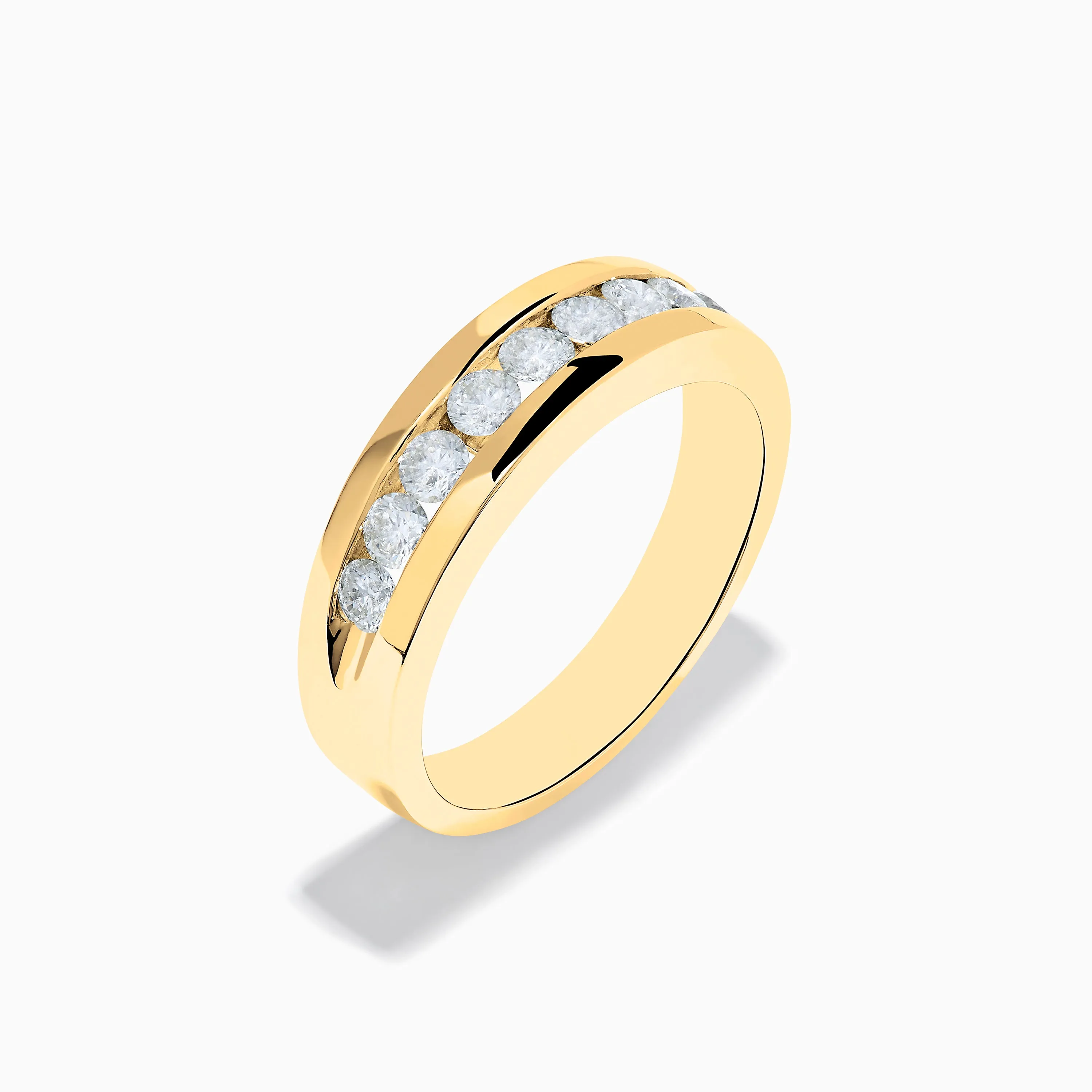 Men's 14K Yellow Gold 9-Stone Channel Set Diamond Band, 1.00 TCW sold by Effy product image thumbnail 4