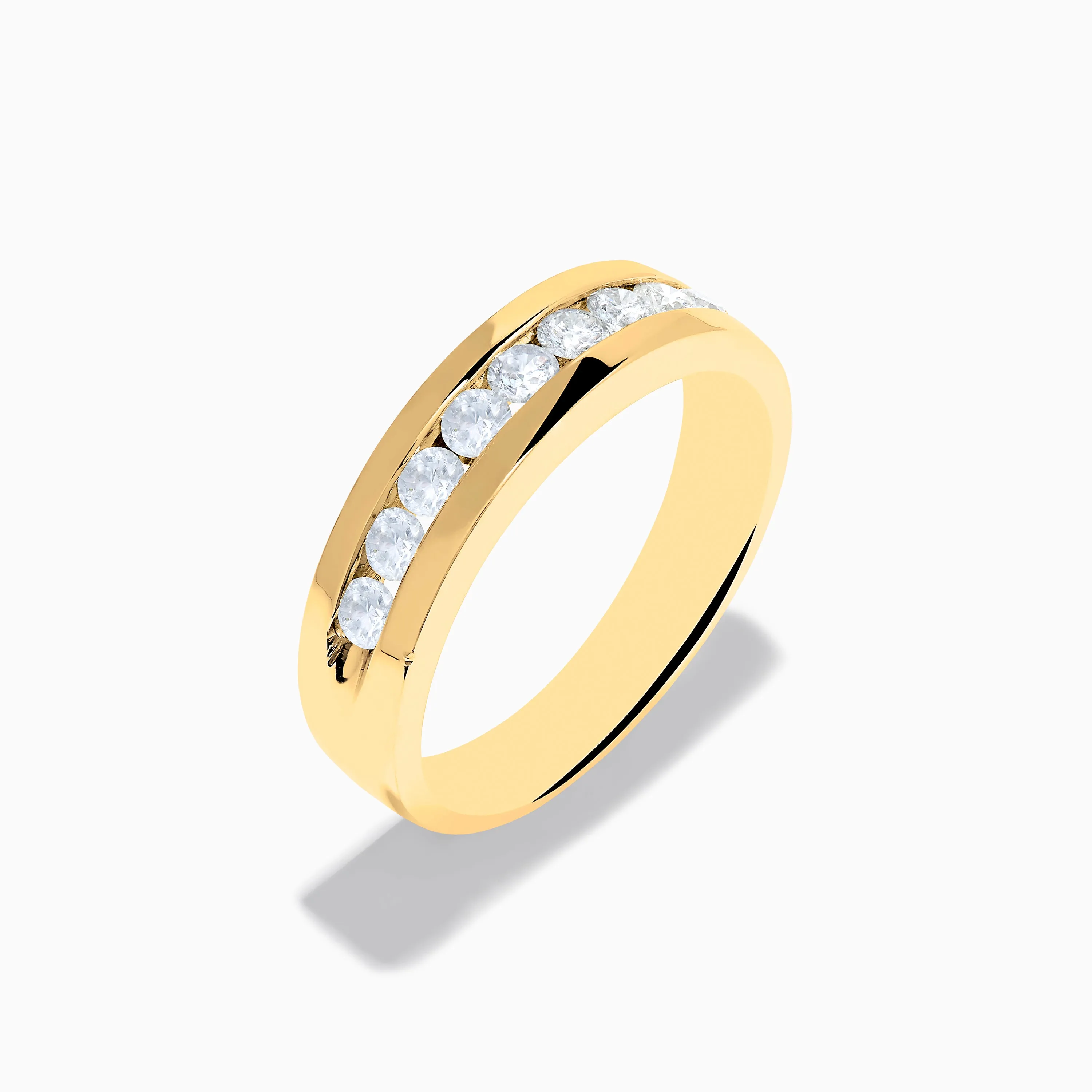 Men's 14K Yellow Gold 9-Stone Channel Set Diamond Band, 0.75 TCW sold by Effy product image thumbnail 4