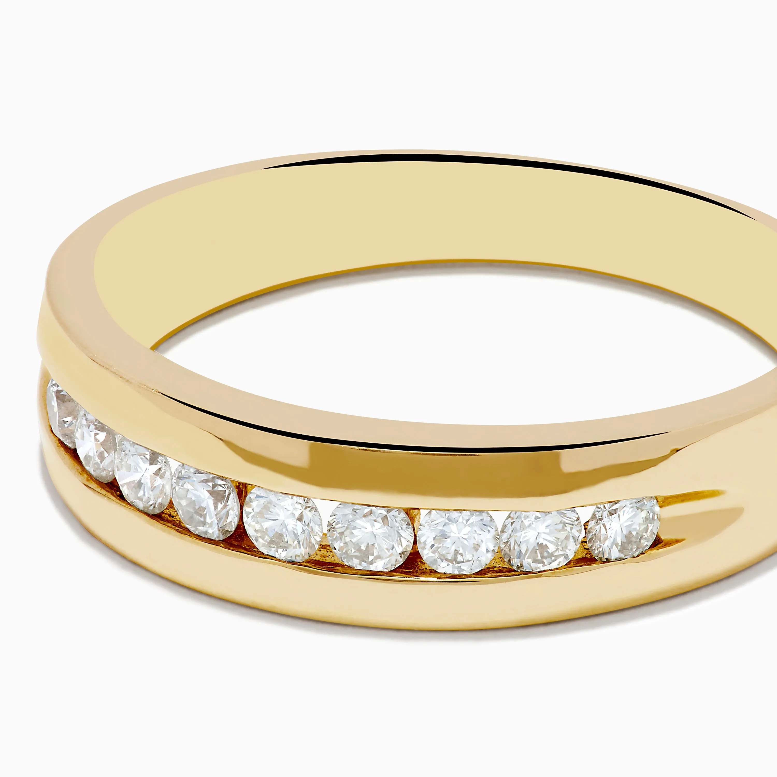 Men's 14K Yellow Gold 9-Stone Channel Set Diamond Band, 0.50 TCW sold by Effy product image thumbnail 2