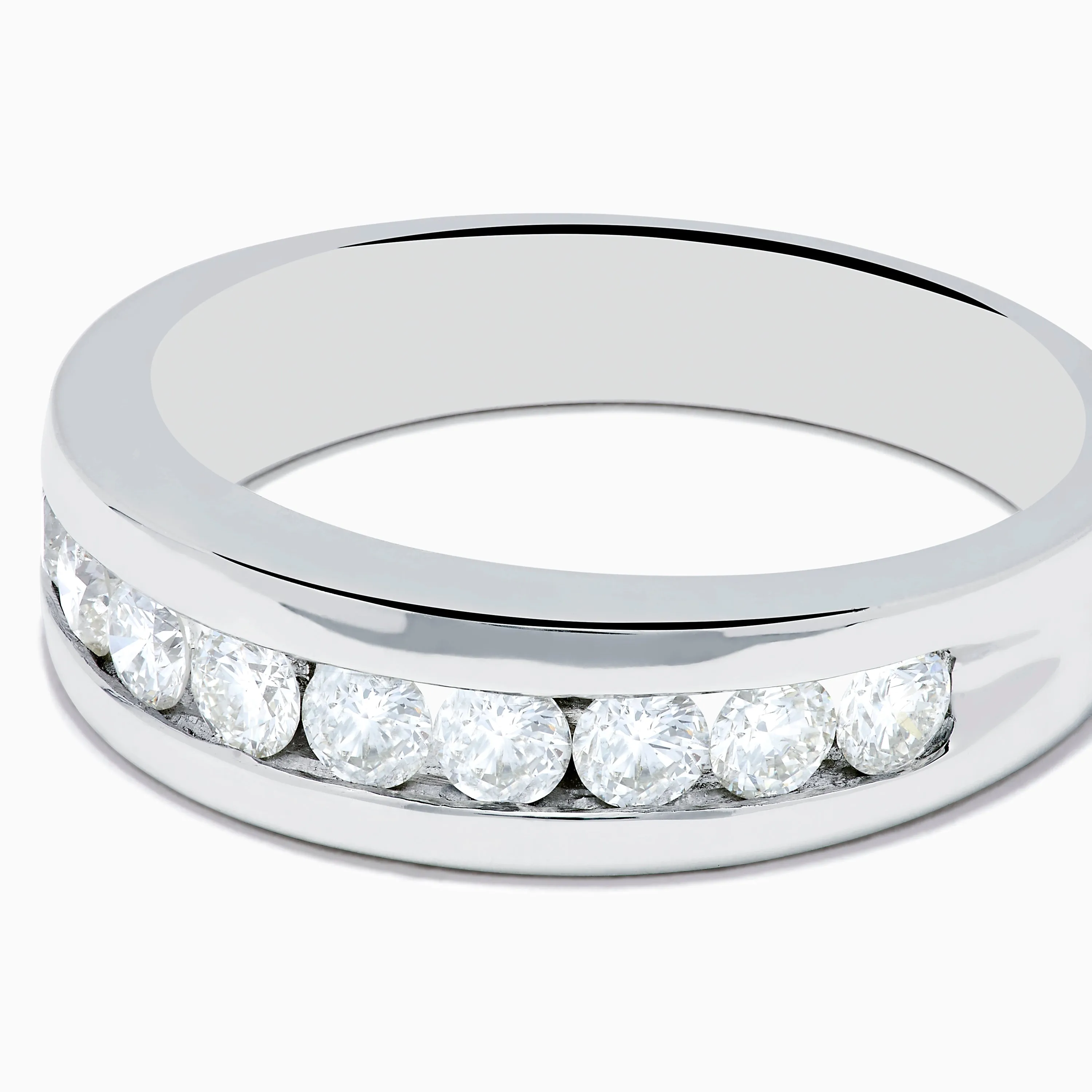 Men's 14K White Gold 9-Stone Channel Set Diamond Band, 1.00 TCW sold by Effy product image thumbnail 2