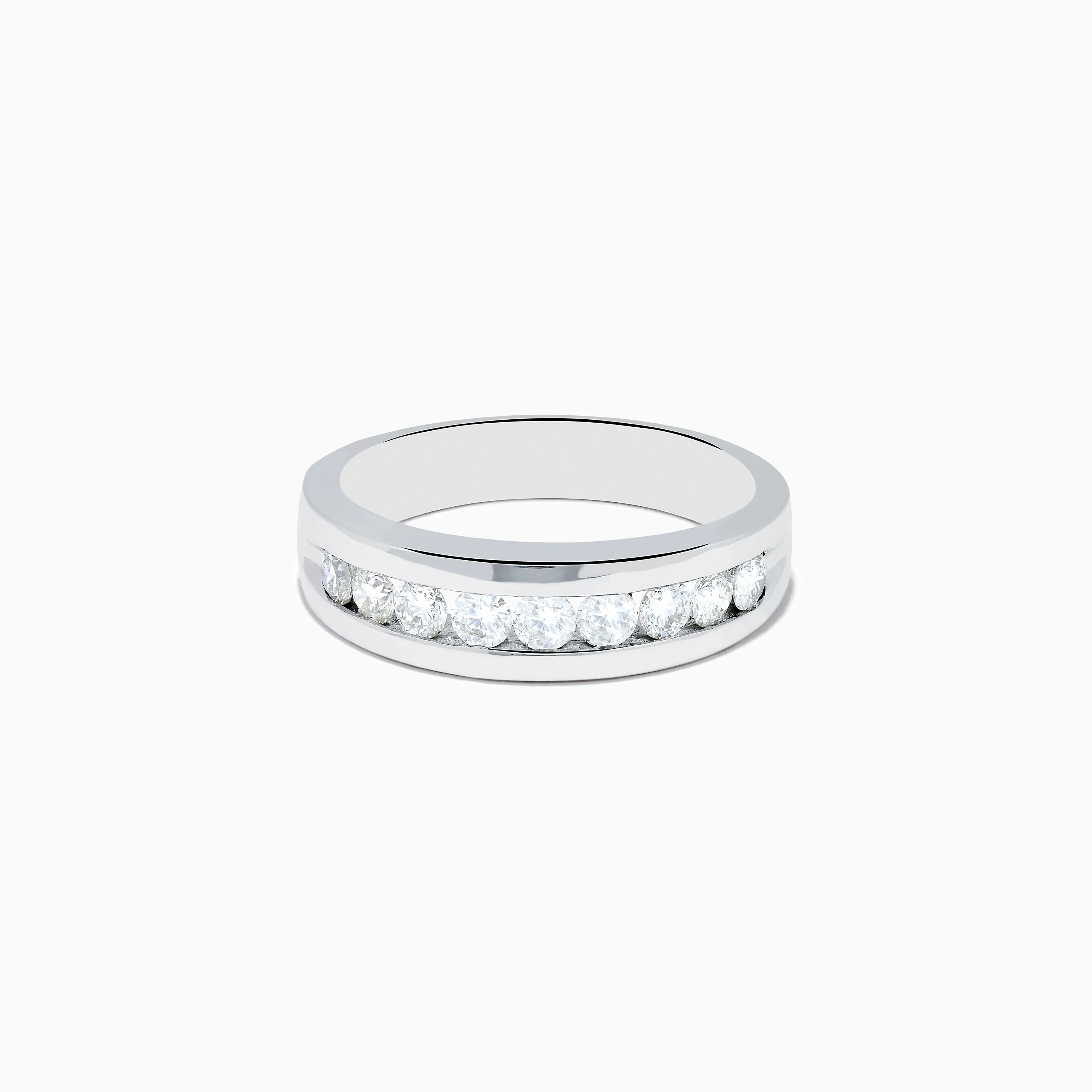 Men's 14K White Gold 9-Stone Channel Set Diamond Band, 1.00 TCW sold by Effy