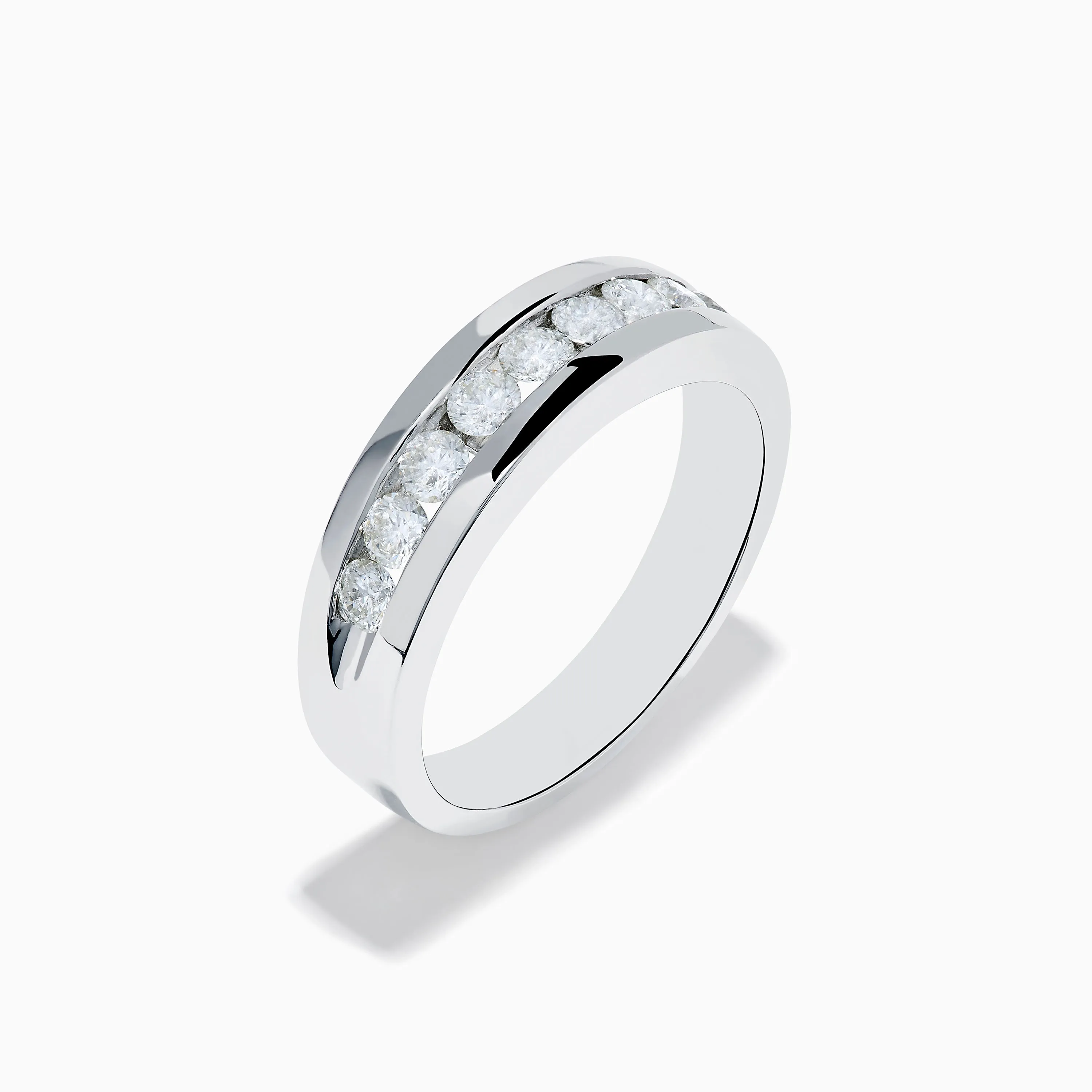 Men's 14K White Gold 9-Stone Channel Set Diamond Band, 1.00 TCW sold by Effy product image thumbnail 4