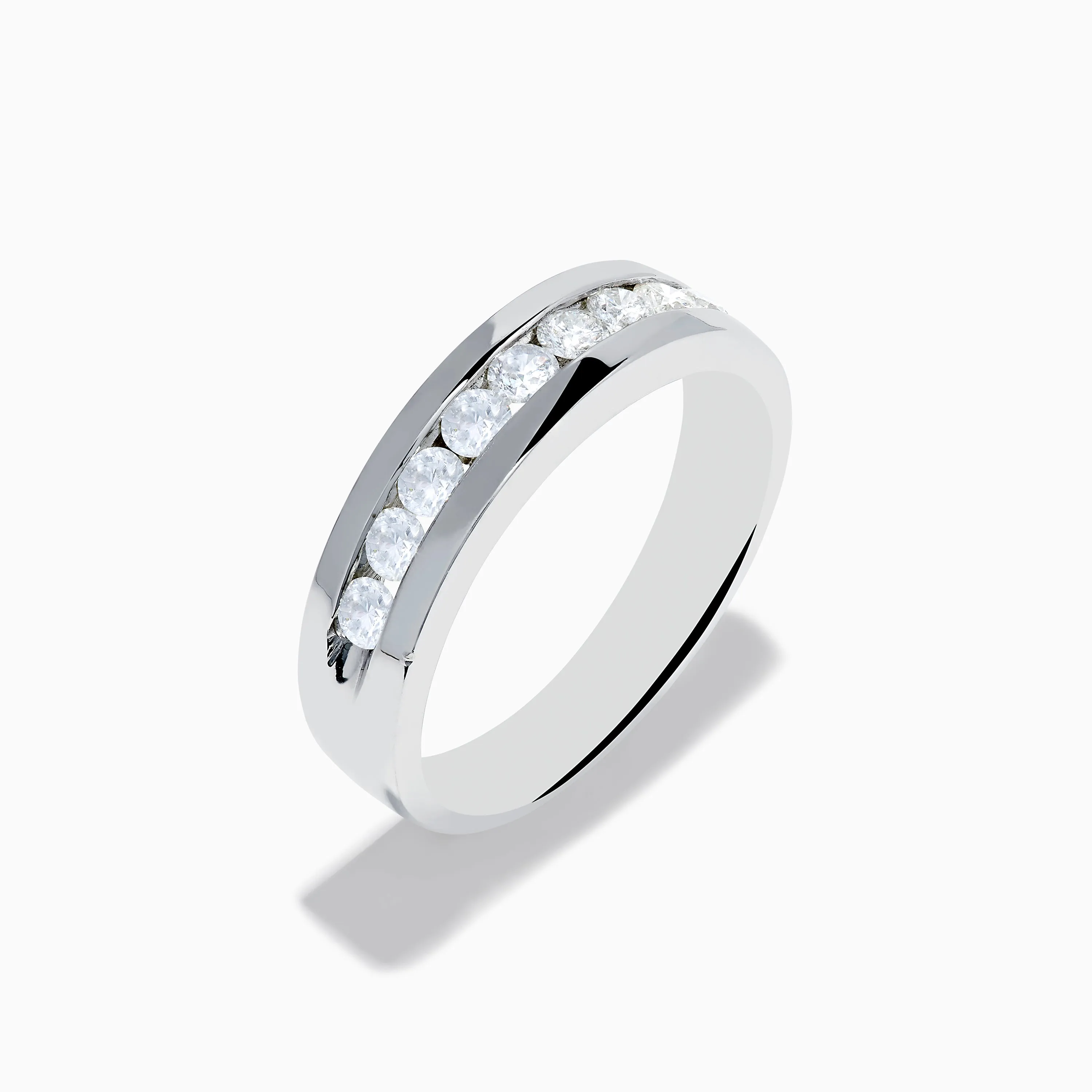 Men's 14K White Gold 9-Stone Channel Set Diamond Band, 0.75 TCW sold by Effy product image thumbnail 4