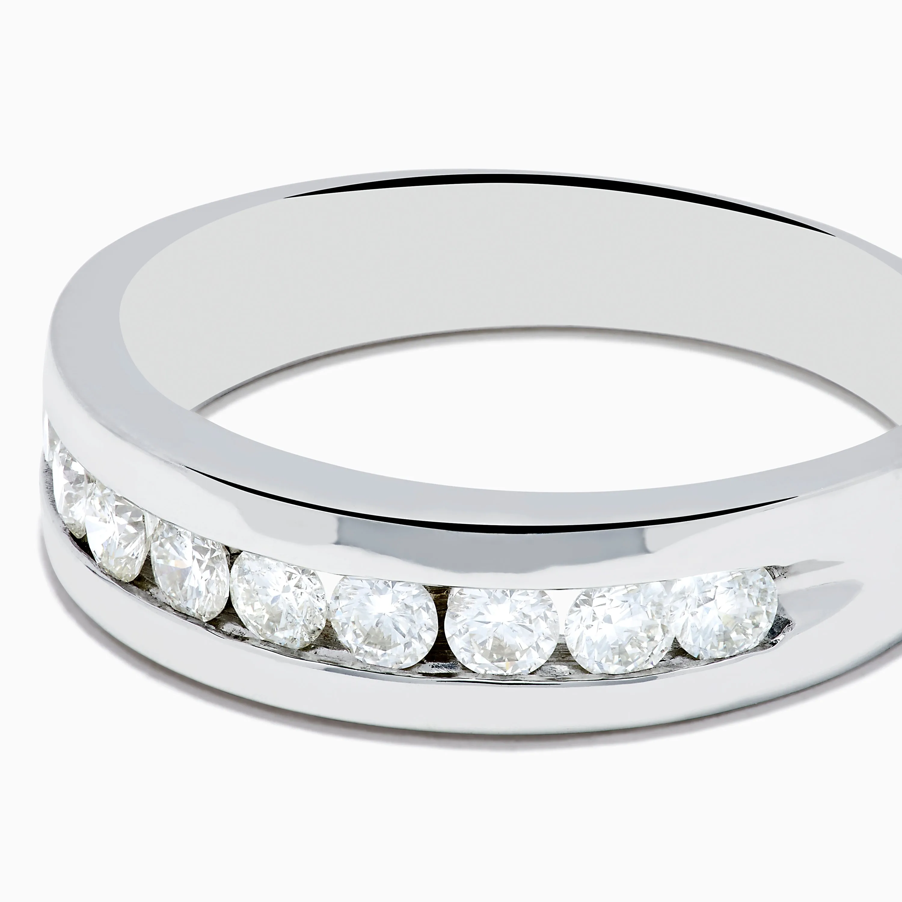 Men's 14K White Gold 9-Stone Channel Set Diamond Band, 0.75 TCW sold by Effy product image thumbnail 2