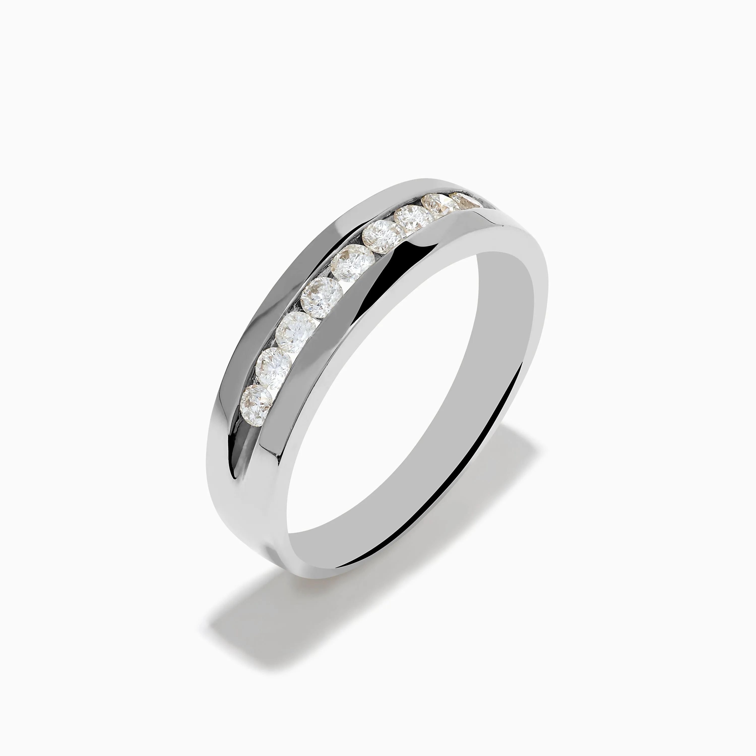 Men's 14K White Gold 9-Stone Channel Set Diamond Band, 0.50 TCW sold by Effy product image thumbnail 4