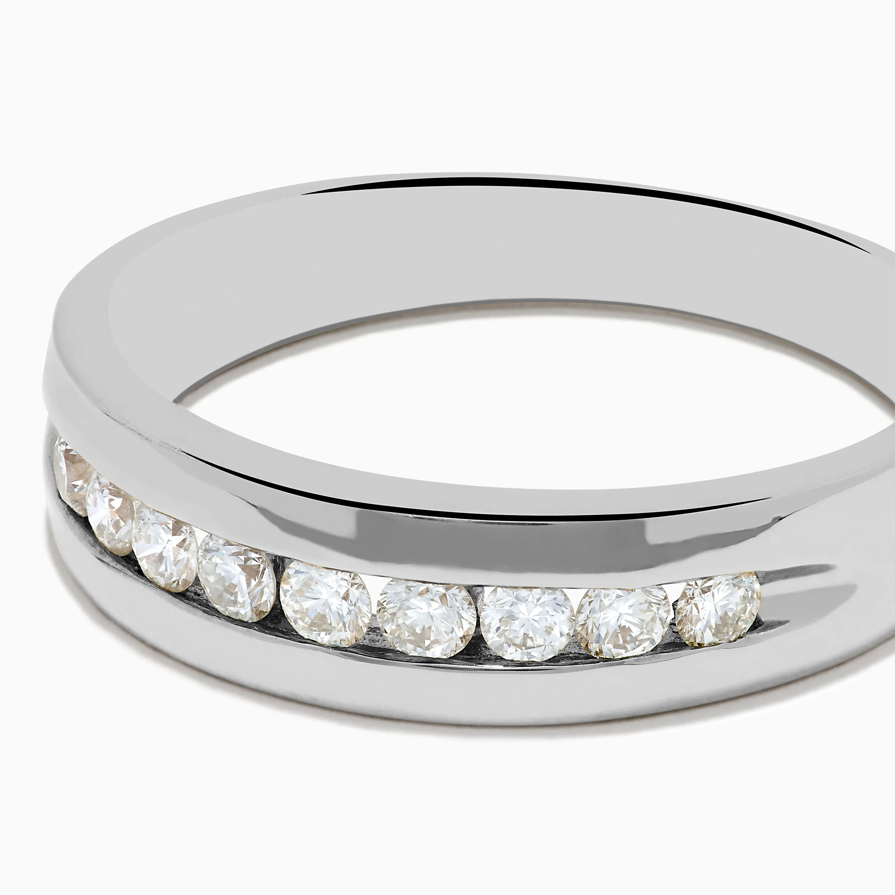 Men's 14K White Gold 9-Stone Channel Set Diamond Band, 0.50 TCW sold by Effy product image thumbnail 2