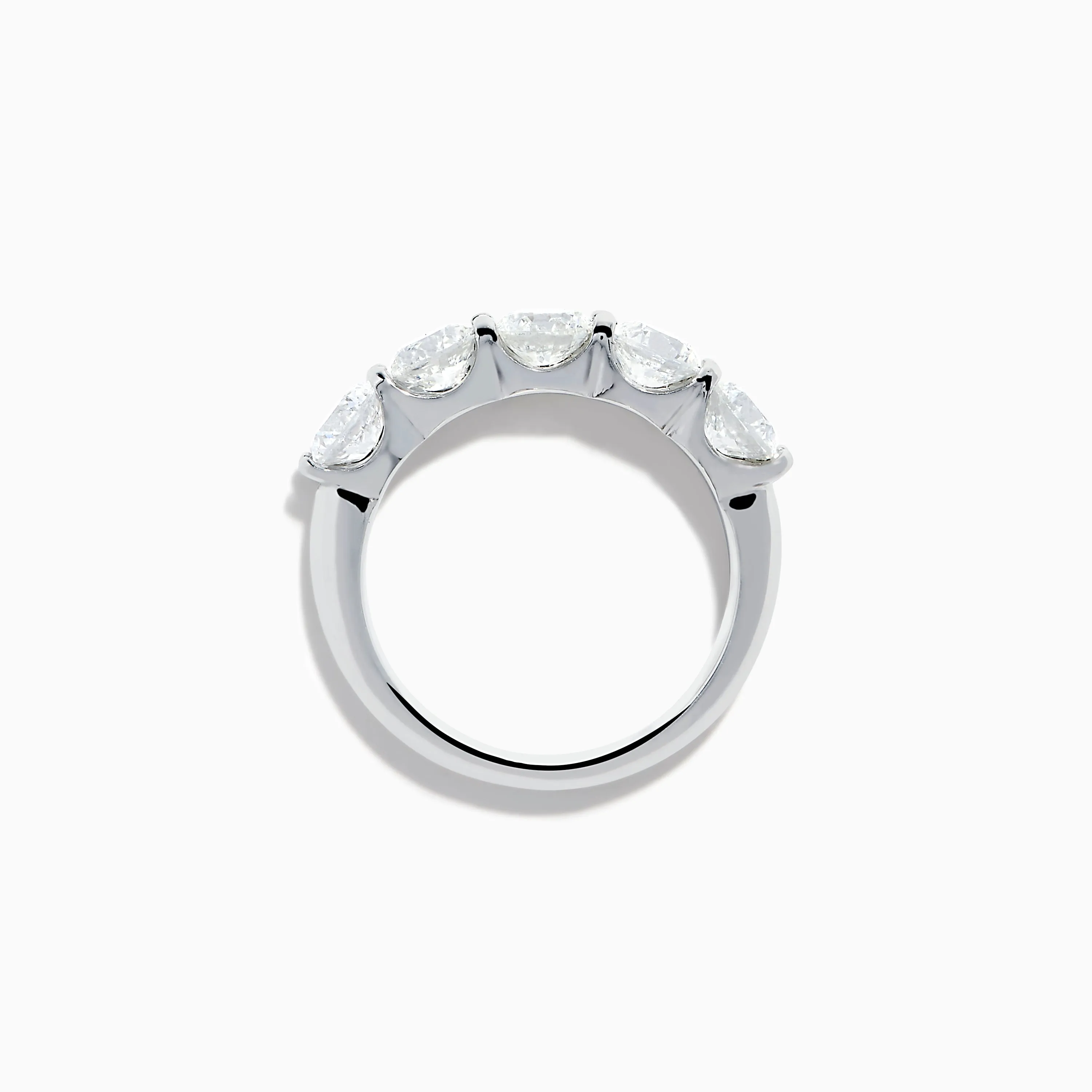 14K White Gold 5-Stone U-Prong Diamond Band, 2.50 TCW sold by Effy product image thumbnail 3