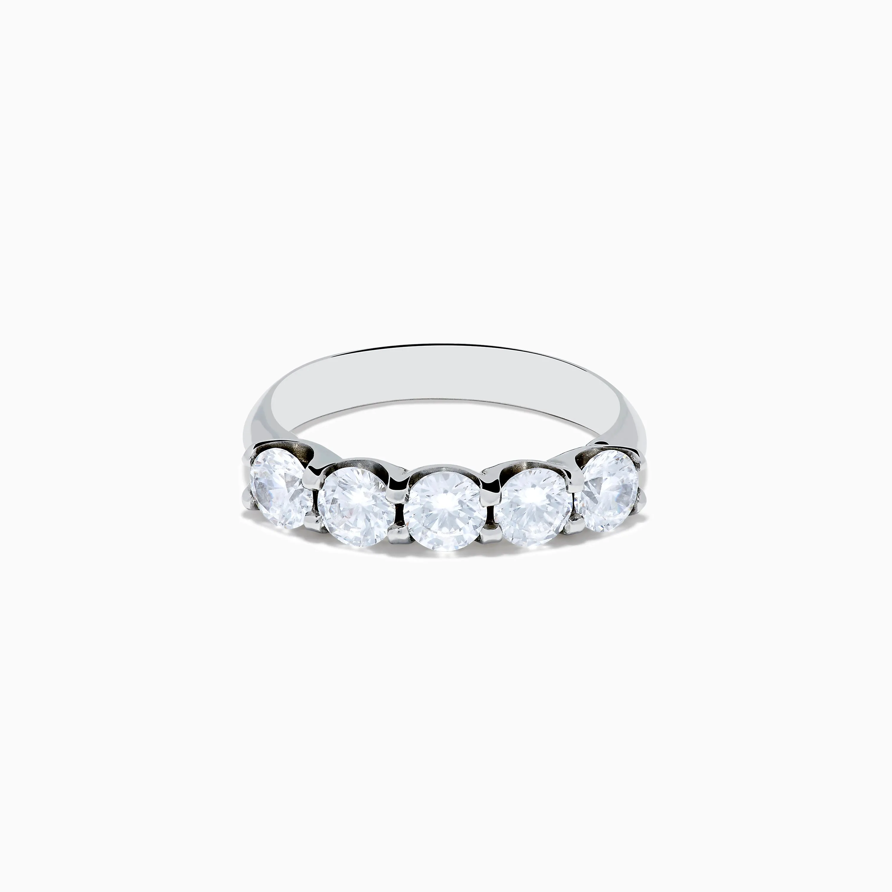 14K White Gold 5-Stone U-Prong Diamond Band, 1.50 TCW sold by Effy