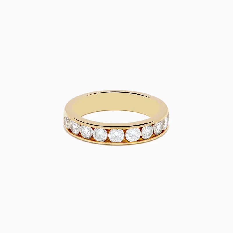 14K Yellow Gold 10-Stone Channel Set Diamond Band, 1.00 TCW sold by Effy