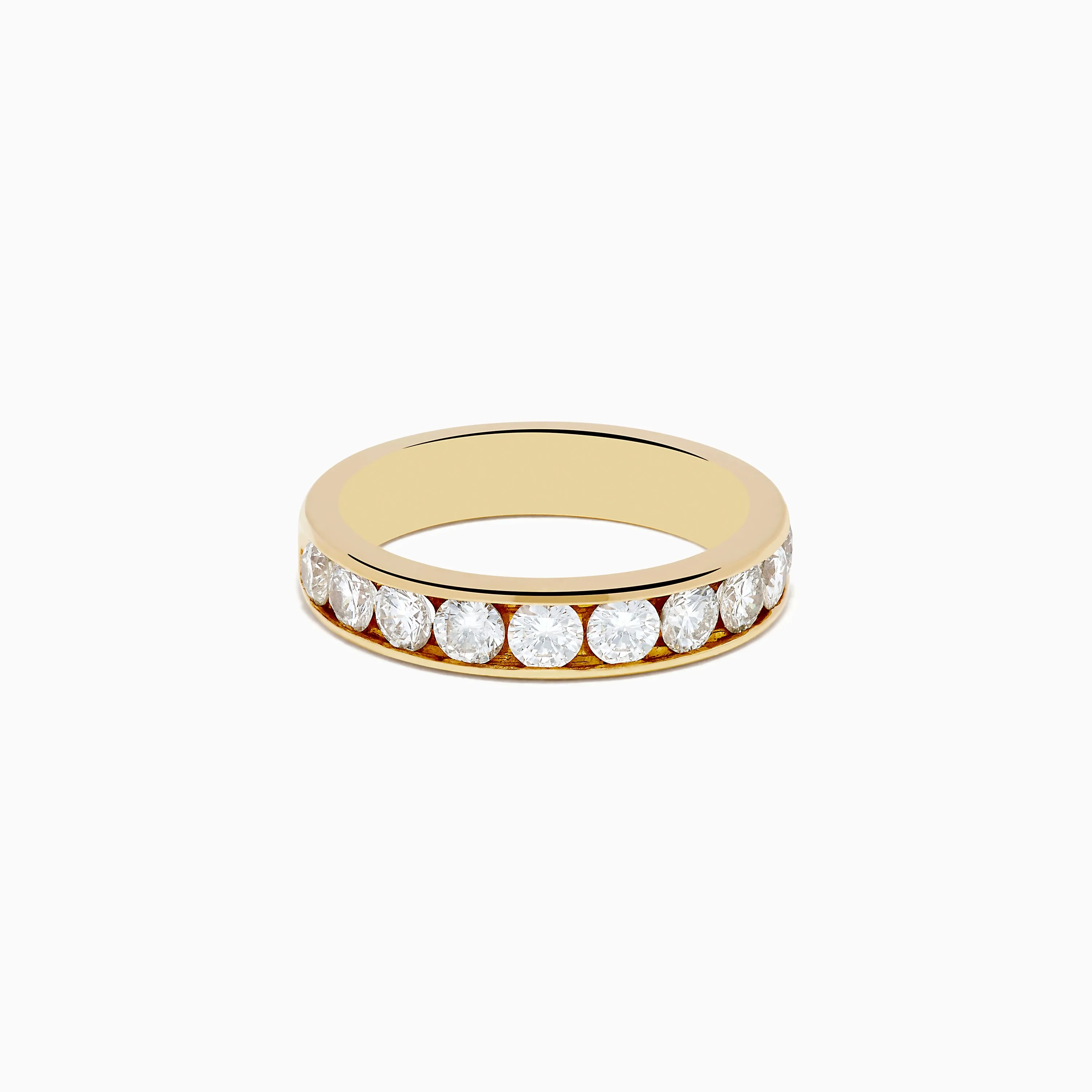 14K Yellow Gold 10-Stone Channel Set Diamond Band, 1.00 TCW sold by Effy