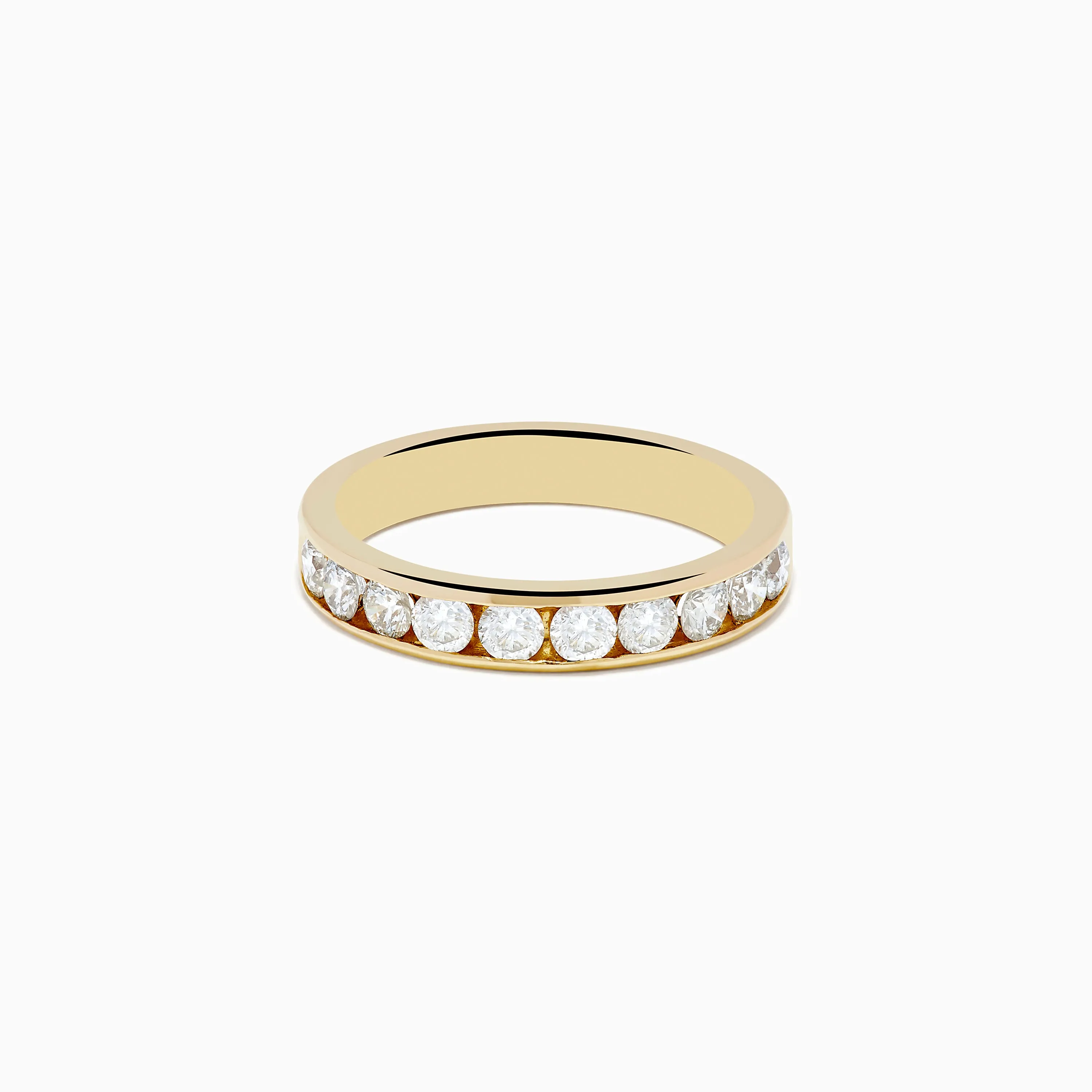 14K Yellow Gold 10-Stone Channel Set Diamond Band, 0.75 TCW sold by Effy
