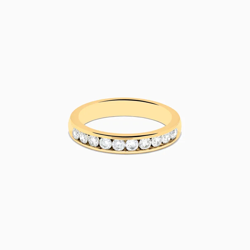 14K Yellow Gold 10-Stone Channel Set Diamond Band, 0.50 TCW sold by Effy