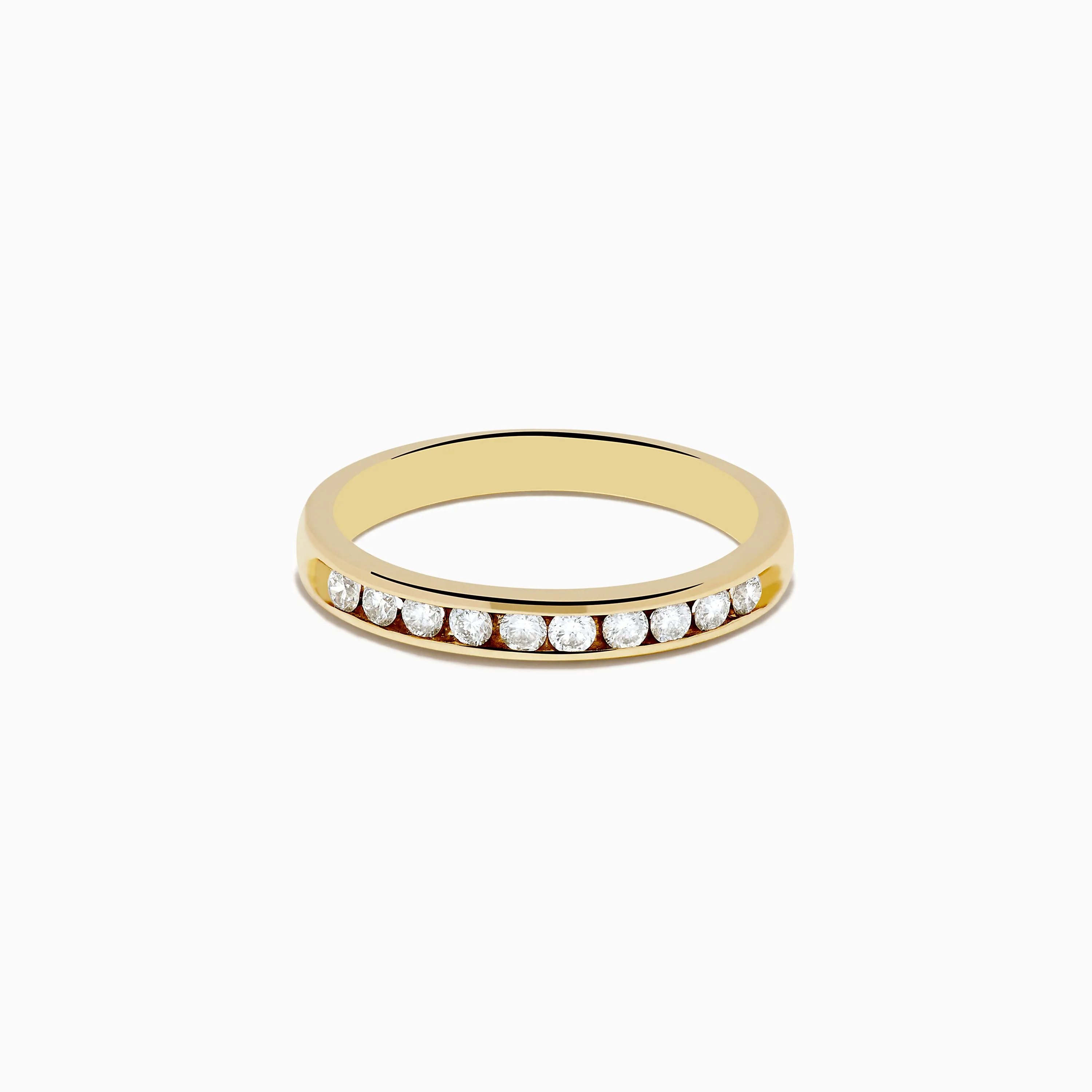 14K Yellow Gold 10-Stone Channel Set Diamond Band, 0.25 TCW sold by Effy