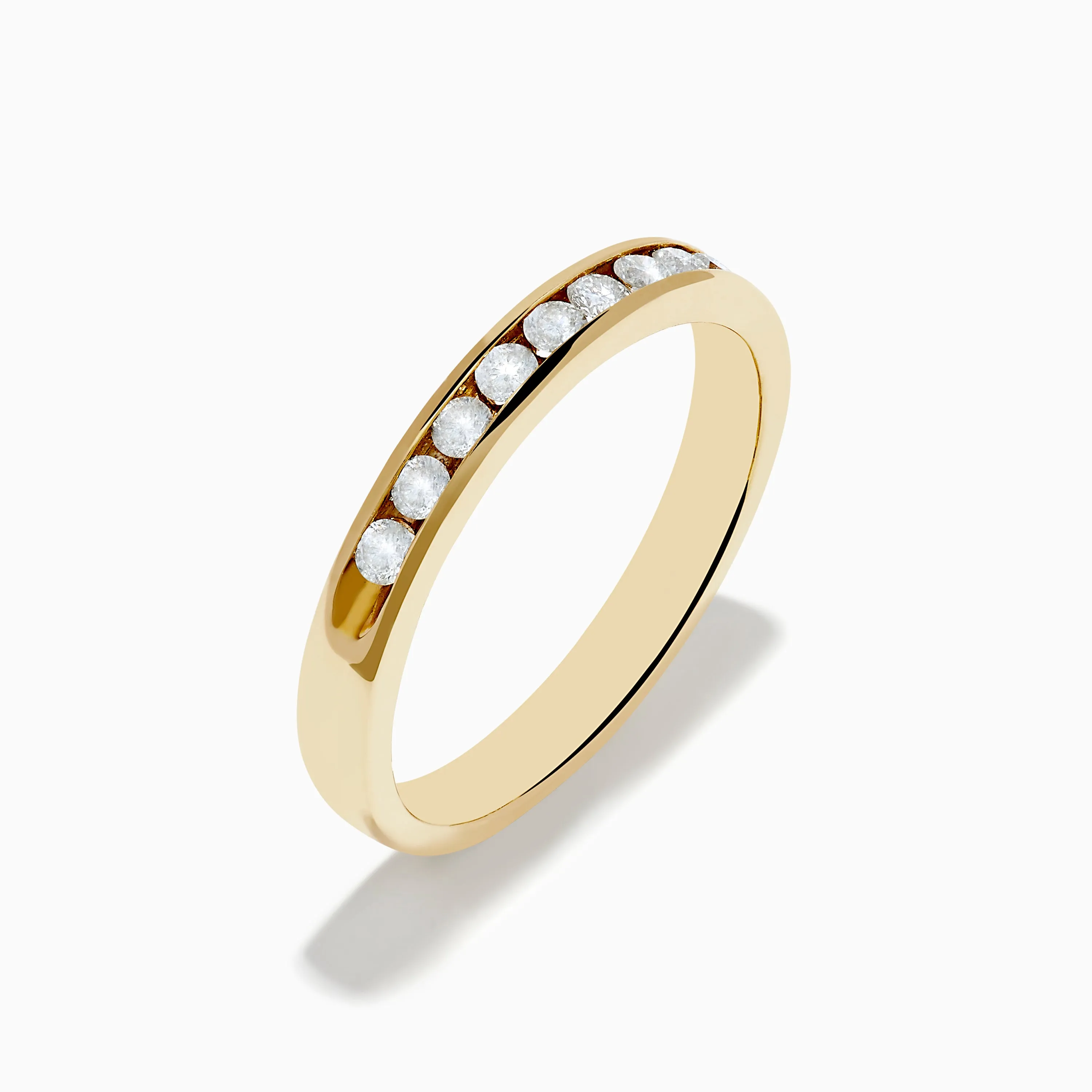 14K Yellow Gold 10-Stone Channel Set Diamond Band, 0.25 TCW sold by Effy product image thumbnail 4