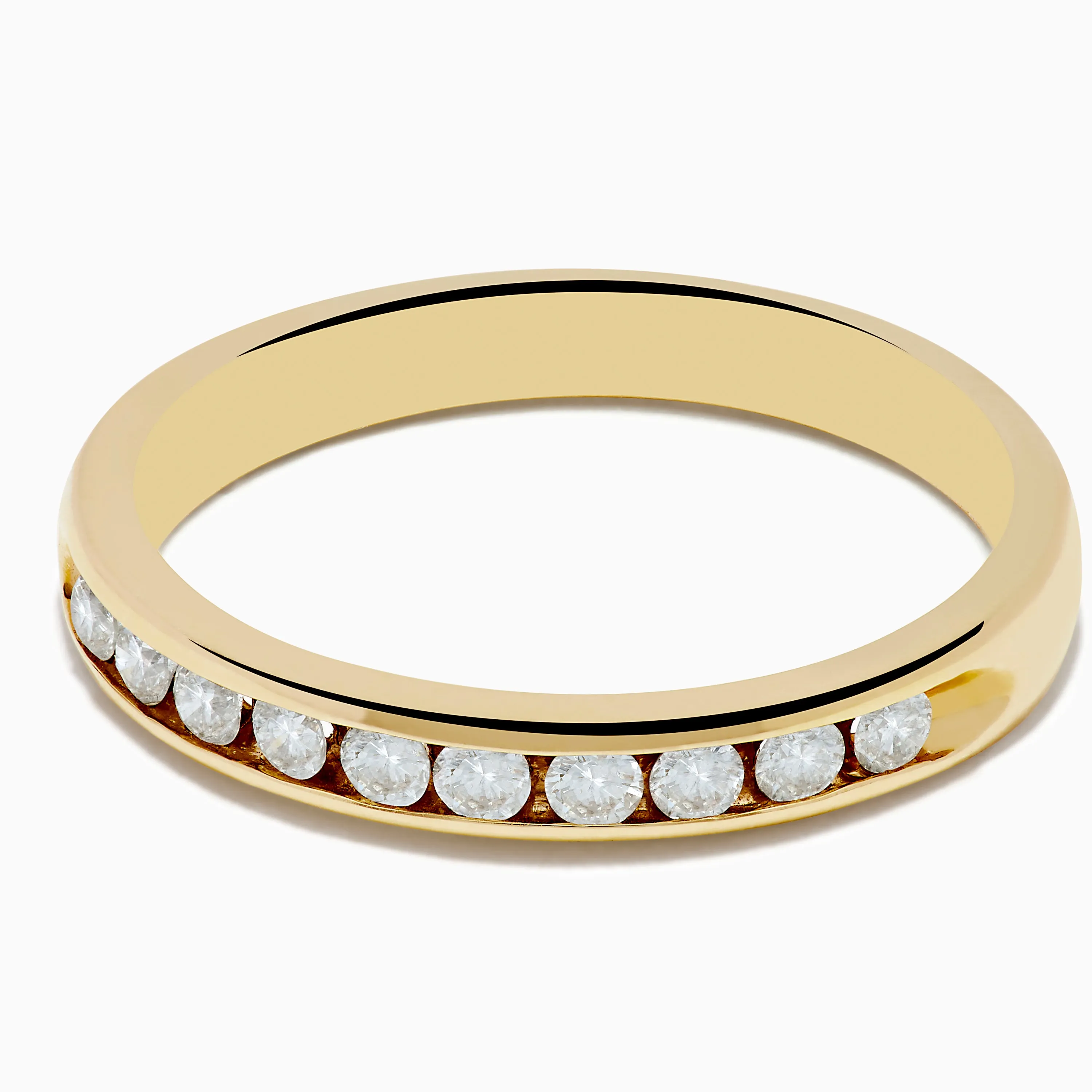14K Yellow Gold 10-Stone Channel Set Diamond Band, 0.25 TCW sold by Effy product image thumbnail 2