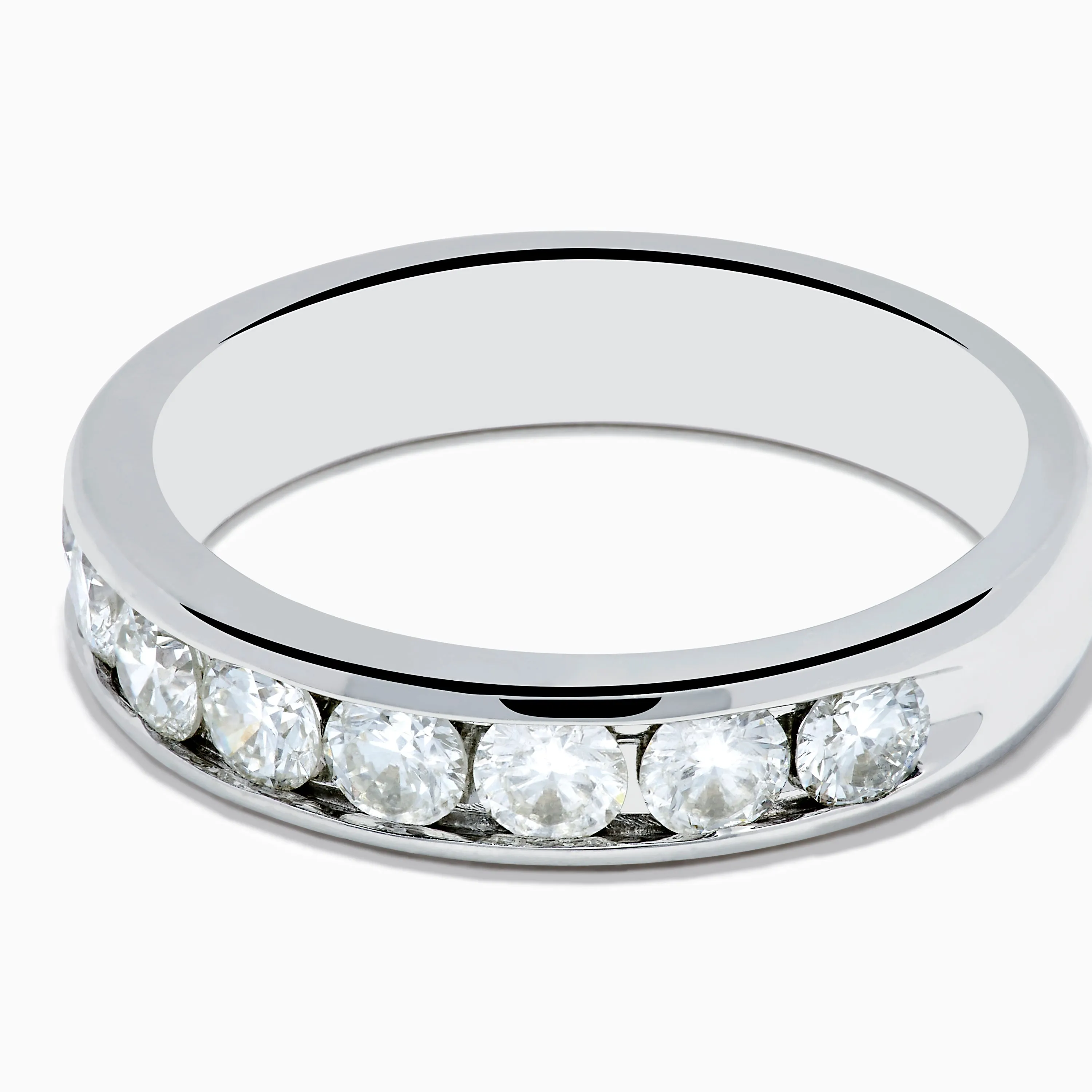 14K White Gold 10-Stone Channel Set Diamond Band, 1.00 TCW sold by Effy product image thumbnail 2