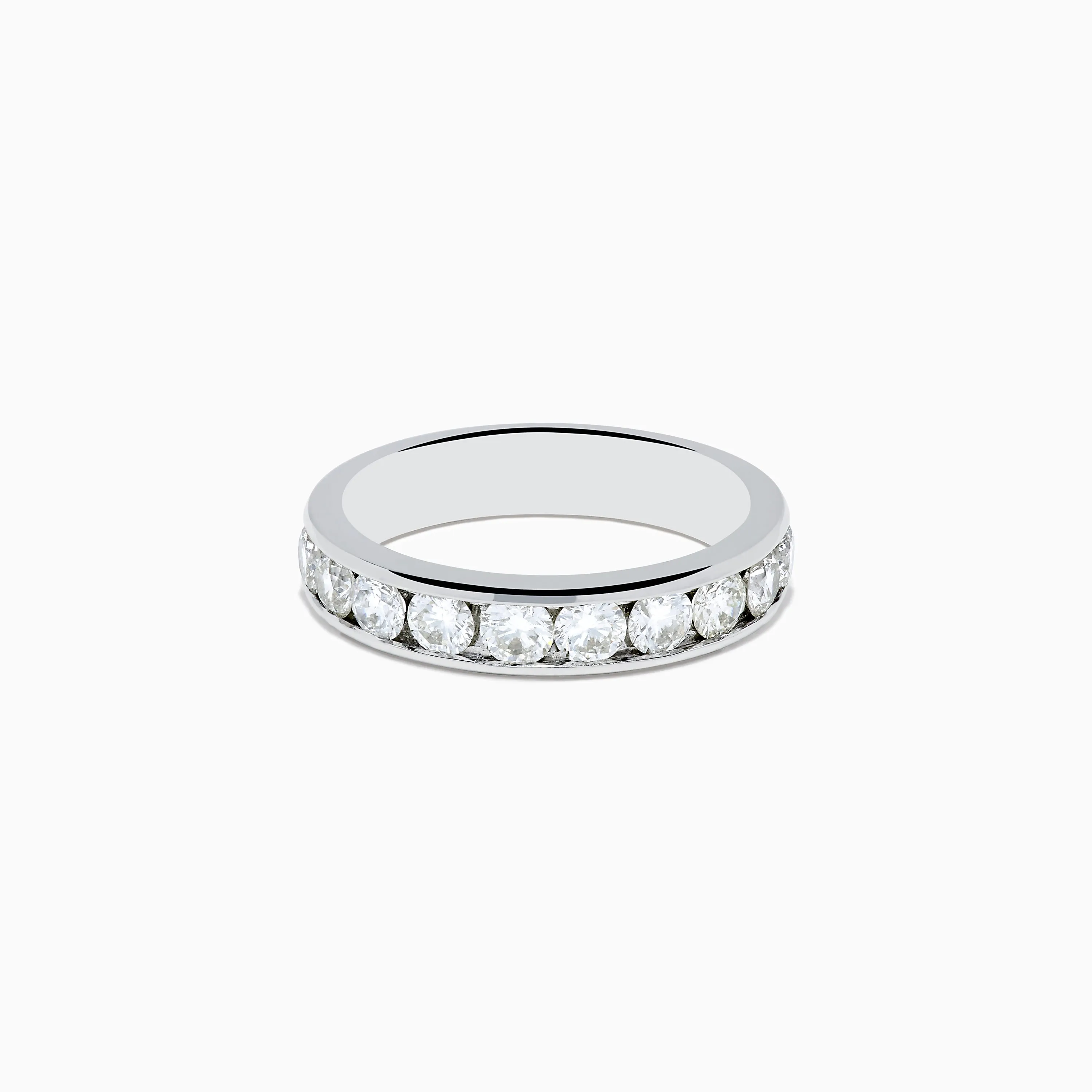 14K White Gold 10-Stone Channel Set Diamond Band, 1.00 TCW sold by Effy
