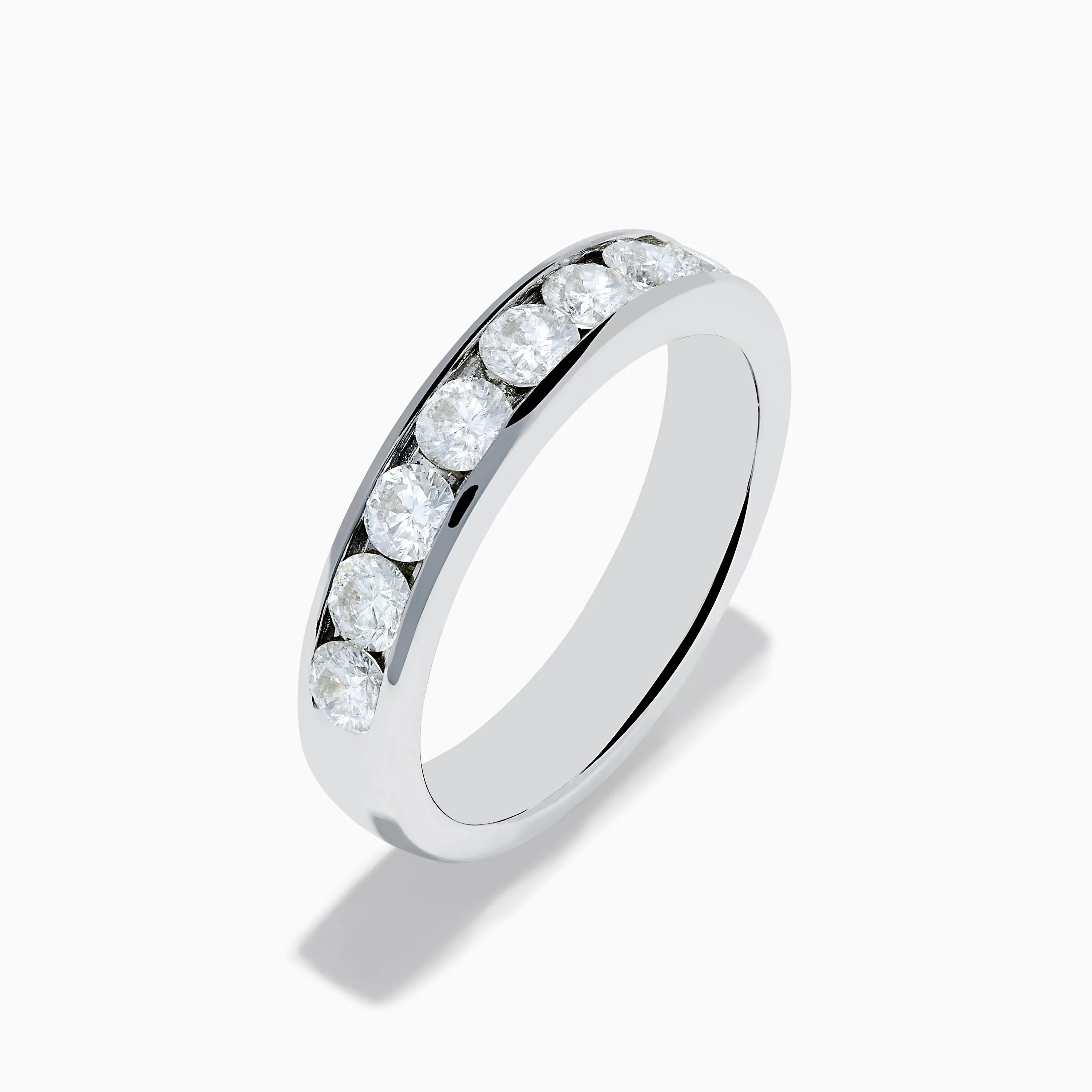 14K White Gold 10-Stone Channel Set Diamond Band, 1.00 TCW sold by Effy product image thumbnail 4