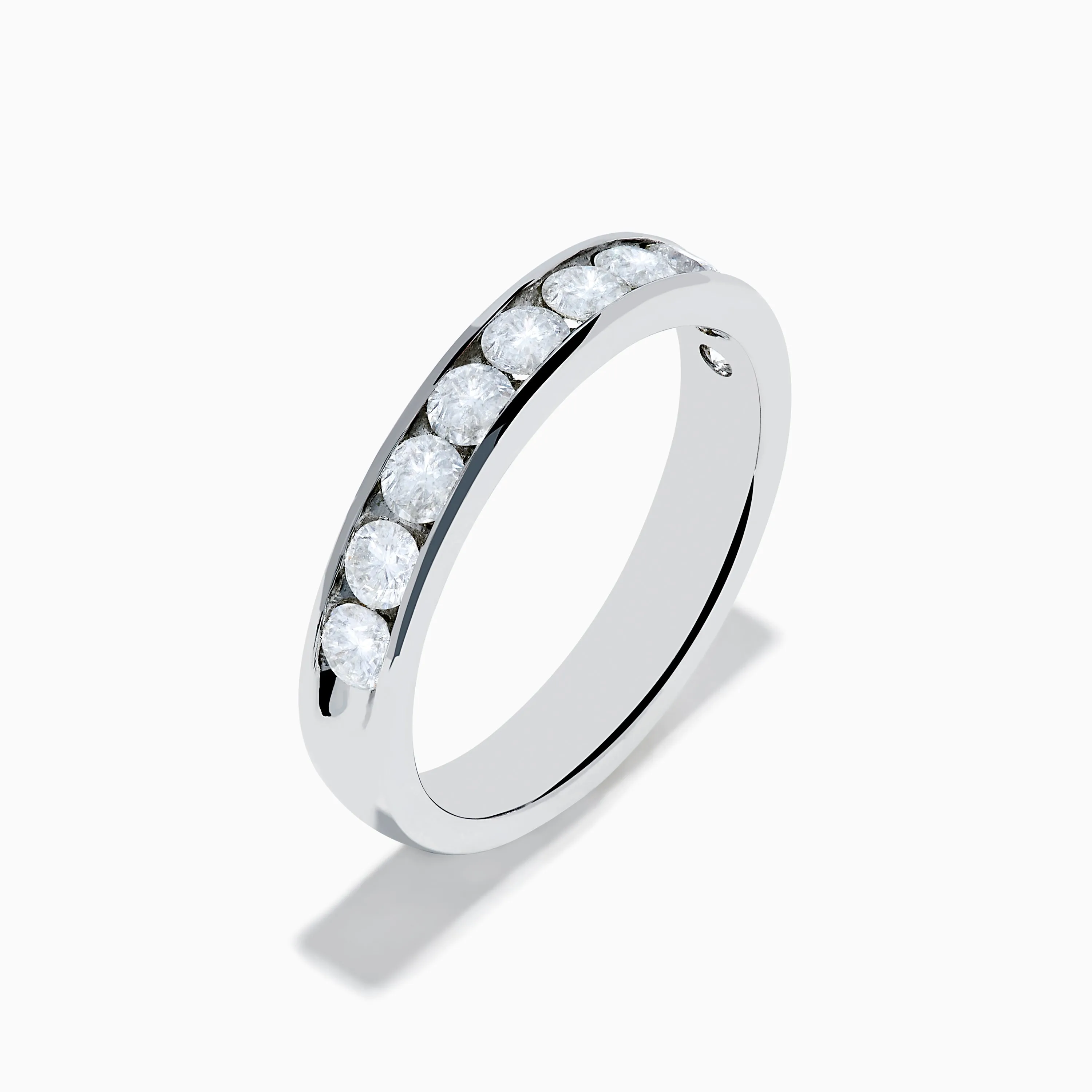 14K White Gold 10-Stone Channel Set Diamond Band, 0.75 TCW sold by Effy product image thumbnail 4