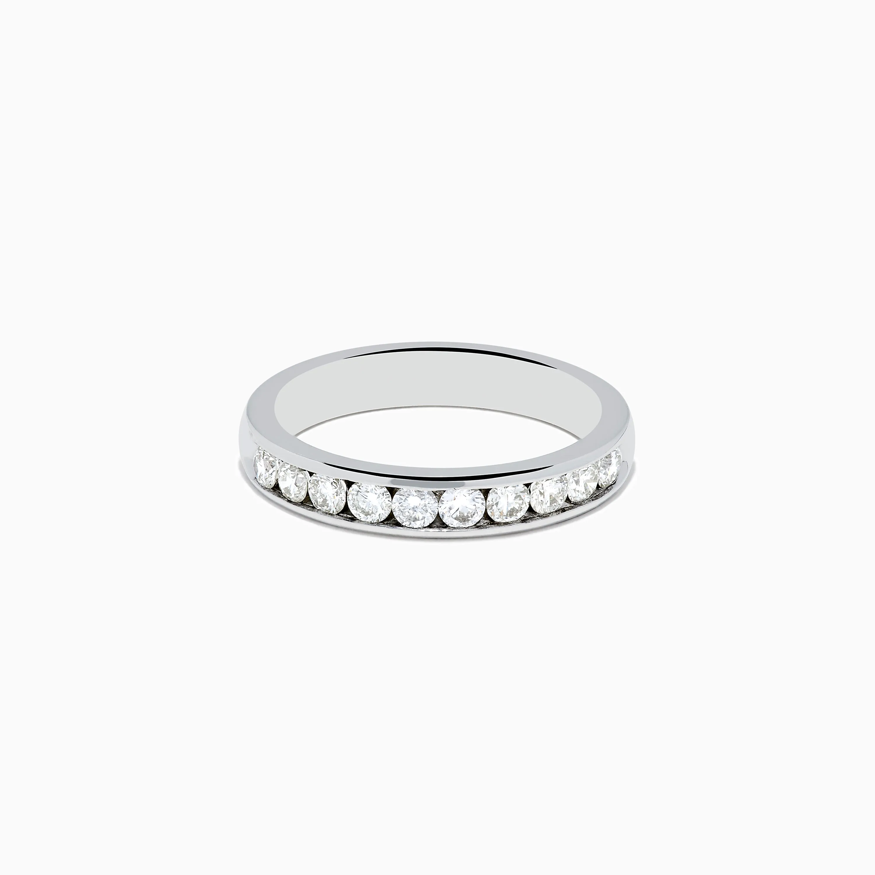 14K White Gold 10-Stone Channel Set Diamond Band, 0.50 TCW sold by Effy
