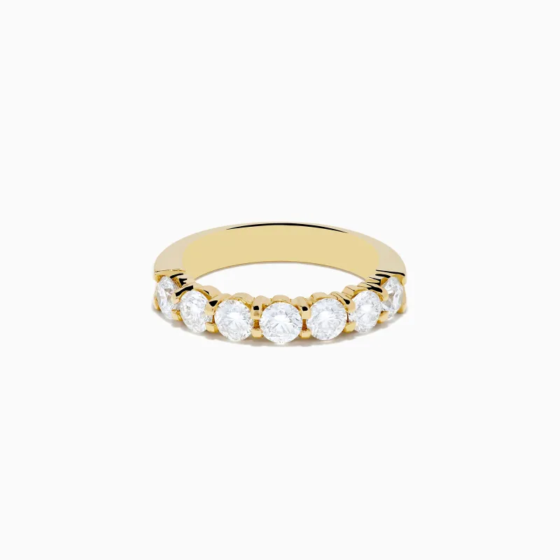 14K Yellow Gold 7-Stone Prong Set Diamond Band, 1.50 TCW sold by Effy