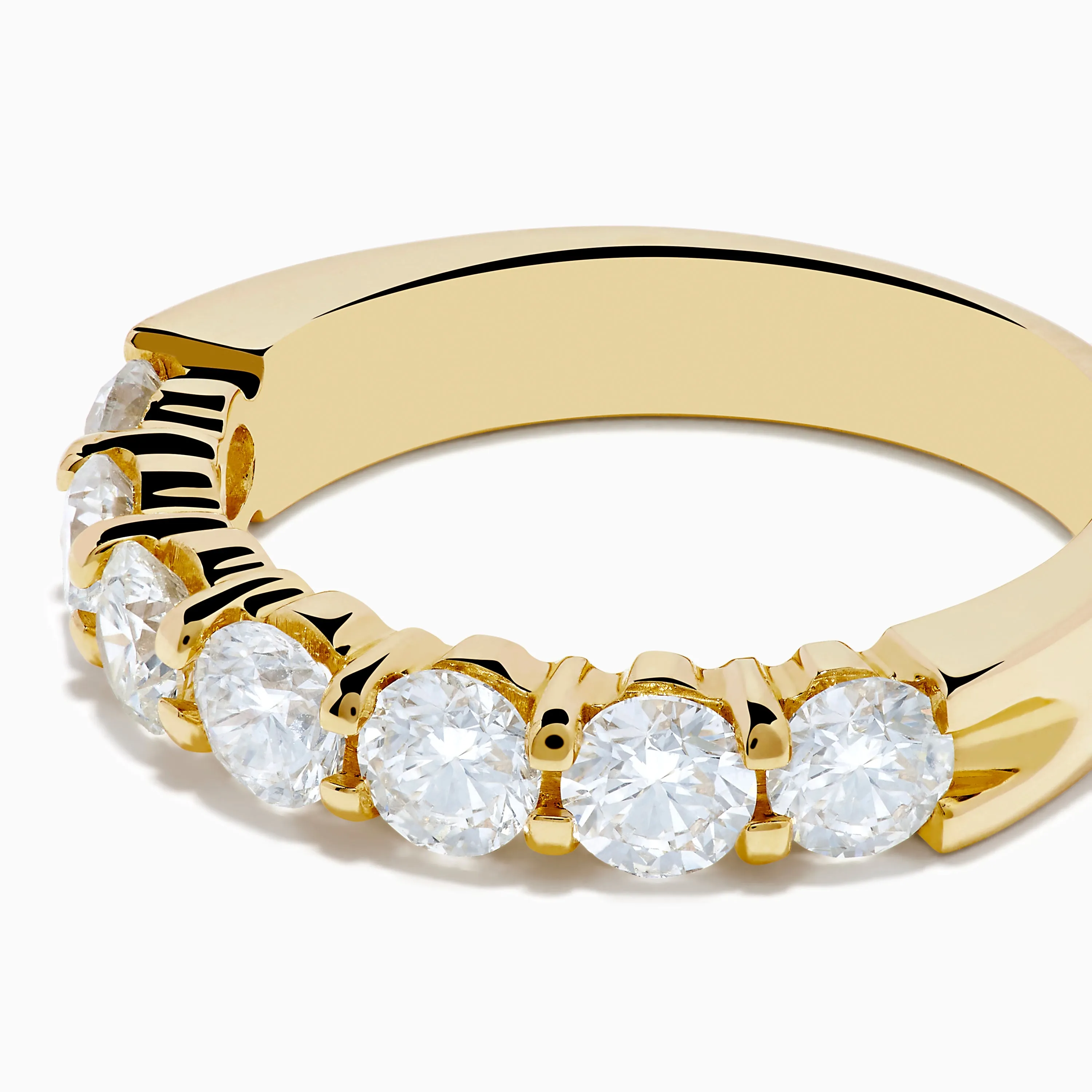 14K Yellow Gold 7-Stone Prong Set Diamond Band, 1.50 TCW sold by Effy product image thumbnail 2