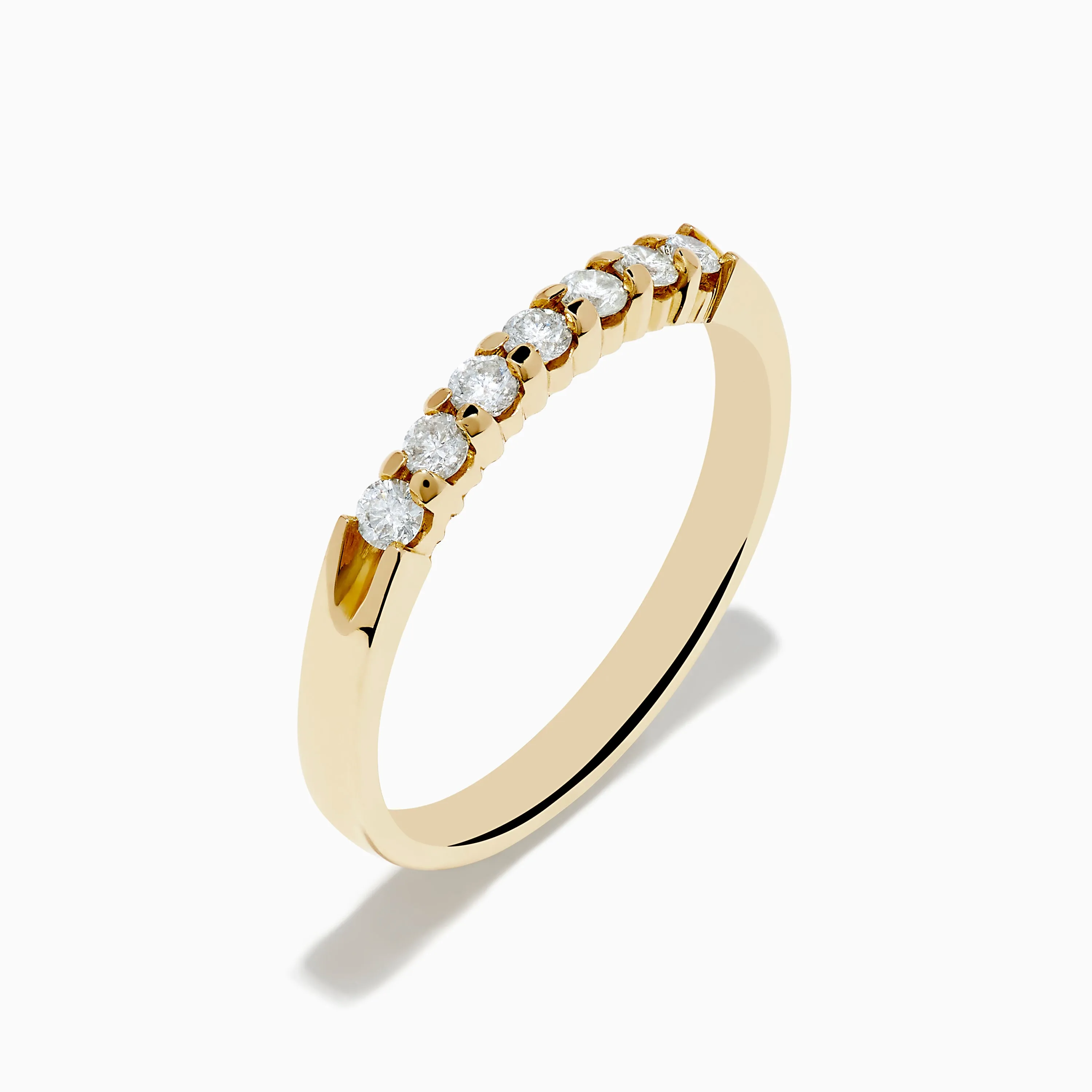 14K Yellow Gold 7-Stone Prong Set Diamond Band, 0.25 TCW sold by Effy product image thumbnail 4