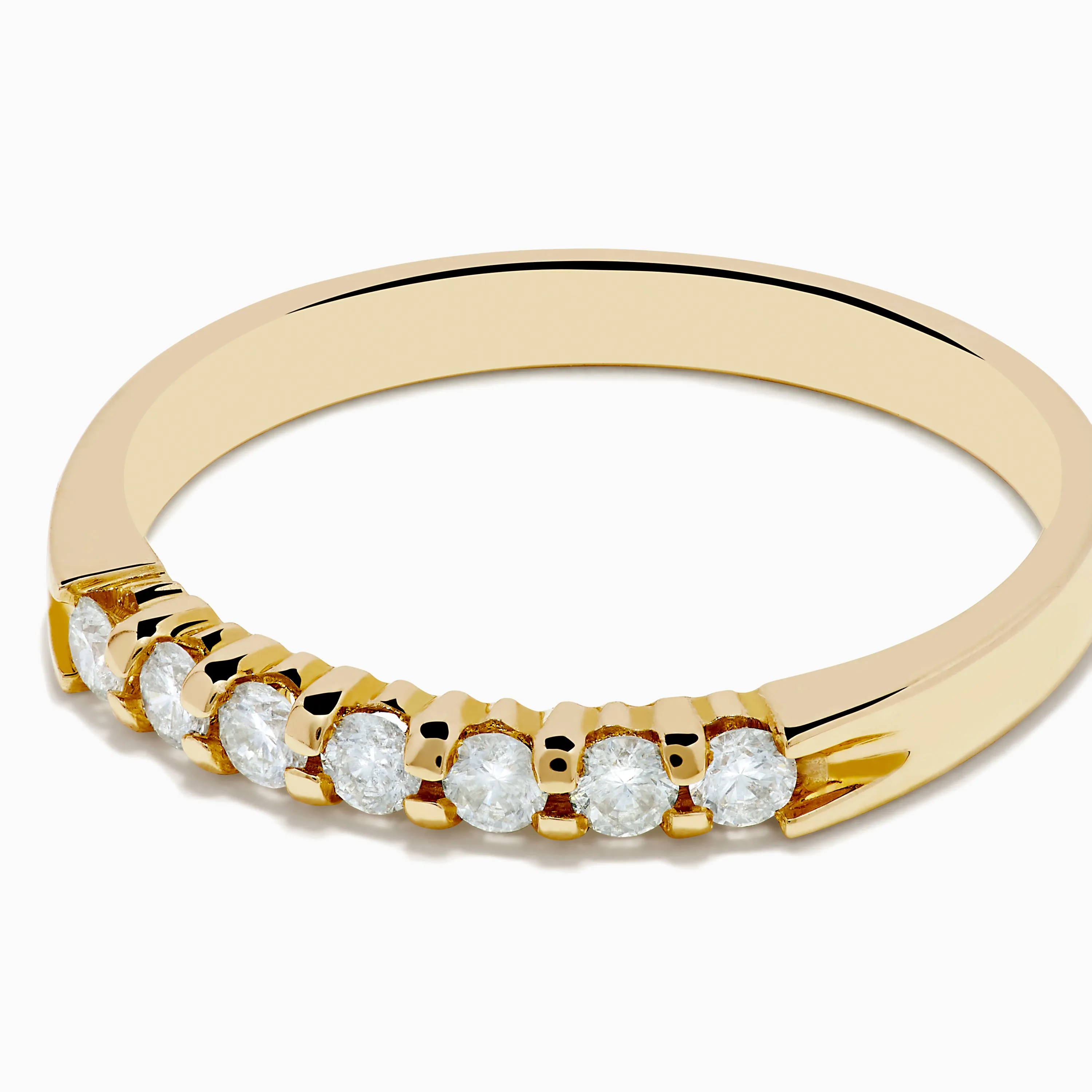 14K Yellow Gold 7-Stone Prong Set Diamond Band, 0.25 TCW sold by Effy product image thumbnail 2