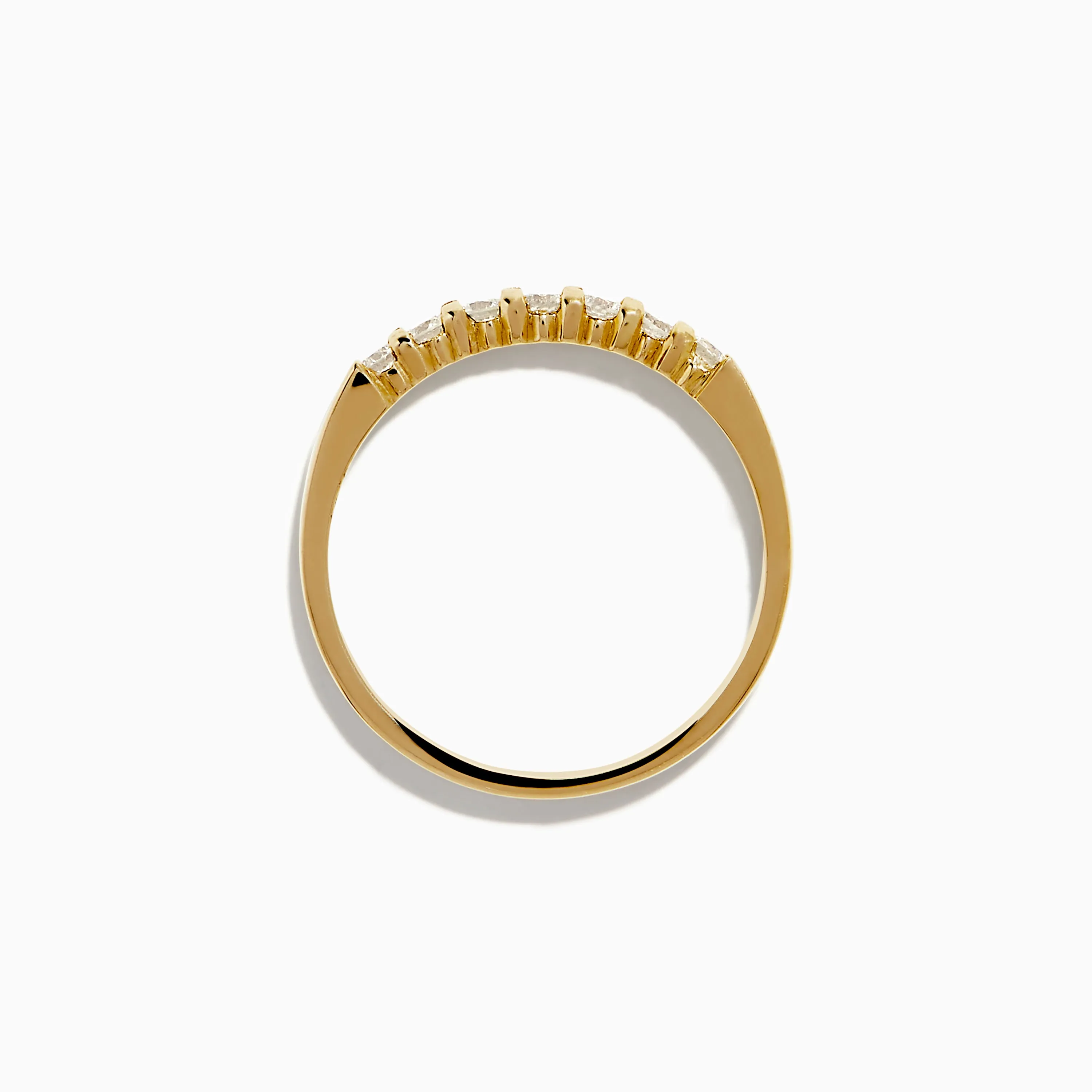 14K Yellow Gold 7-Stone Prong Set Diamond Band, 0.25 TCW sold by Effy product image thumbnail 3