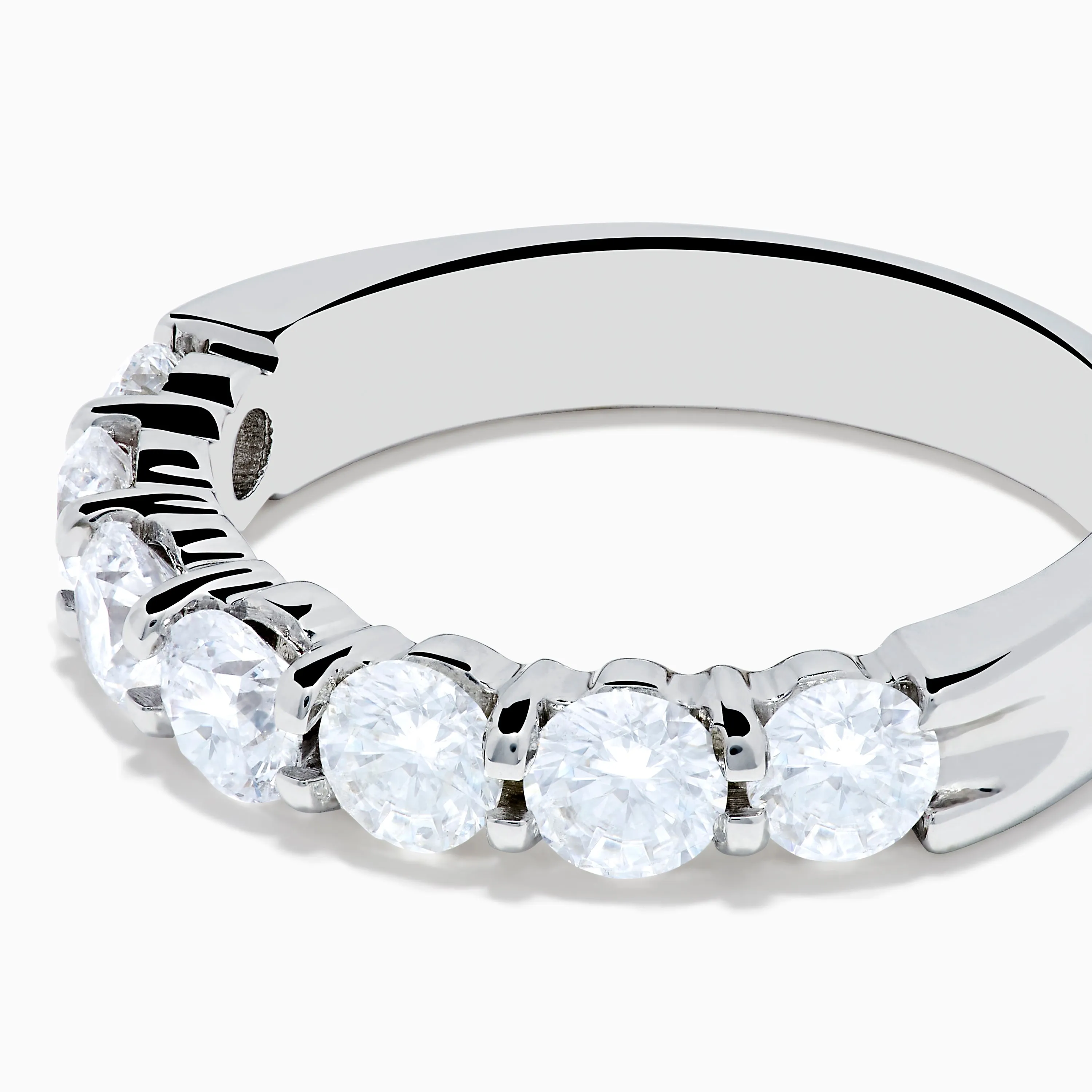 14K White Gold 7-Stone Prong Set Diamond Band, 1.50 TCW sold by Effy product image thumbnail 2