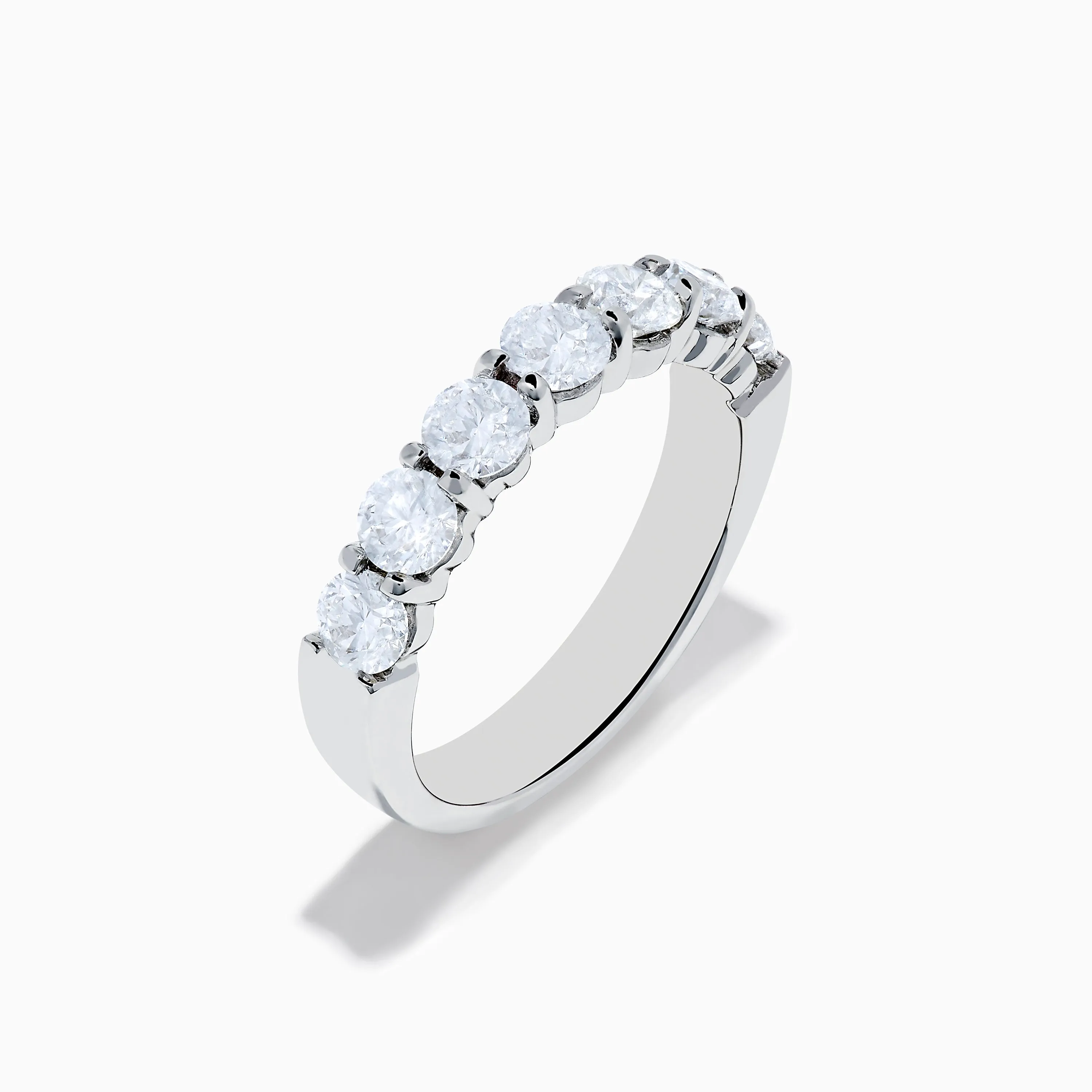 14K White Gold 7-Stone Prong Set Diamond Band, 1.50 TCW sold by Effy product image thumbnail 4
