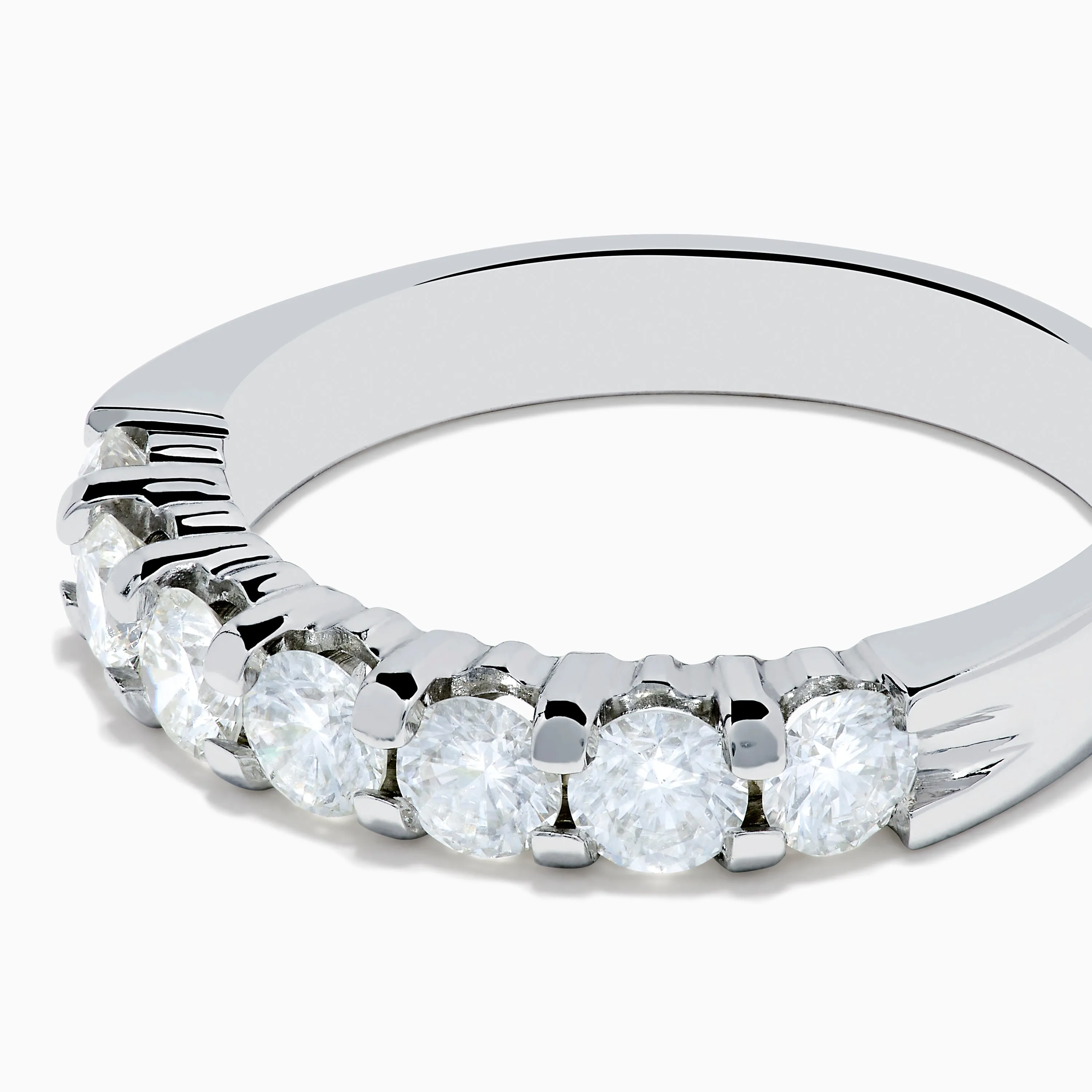 14K White Gold 7-Stone Prong Set Diamond Band, 1.00 TCW sold by Effy product image thumbnail 2